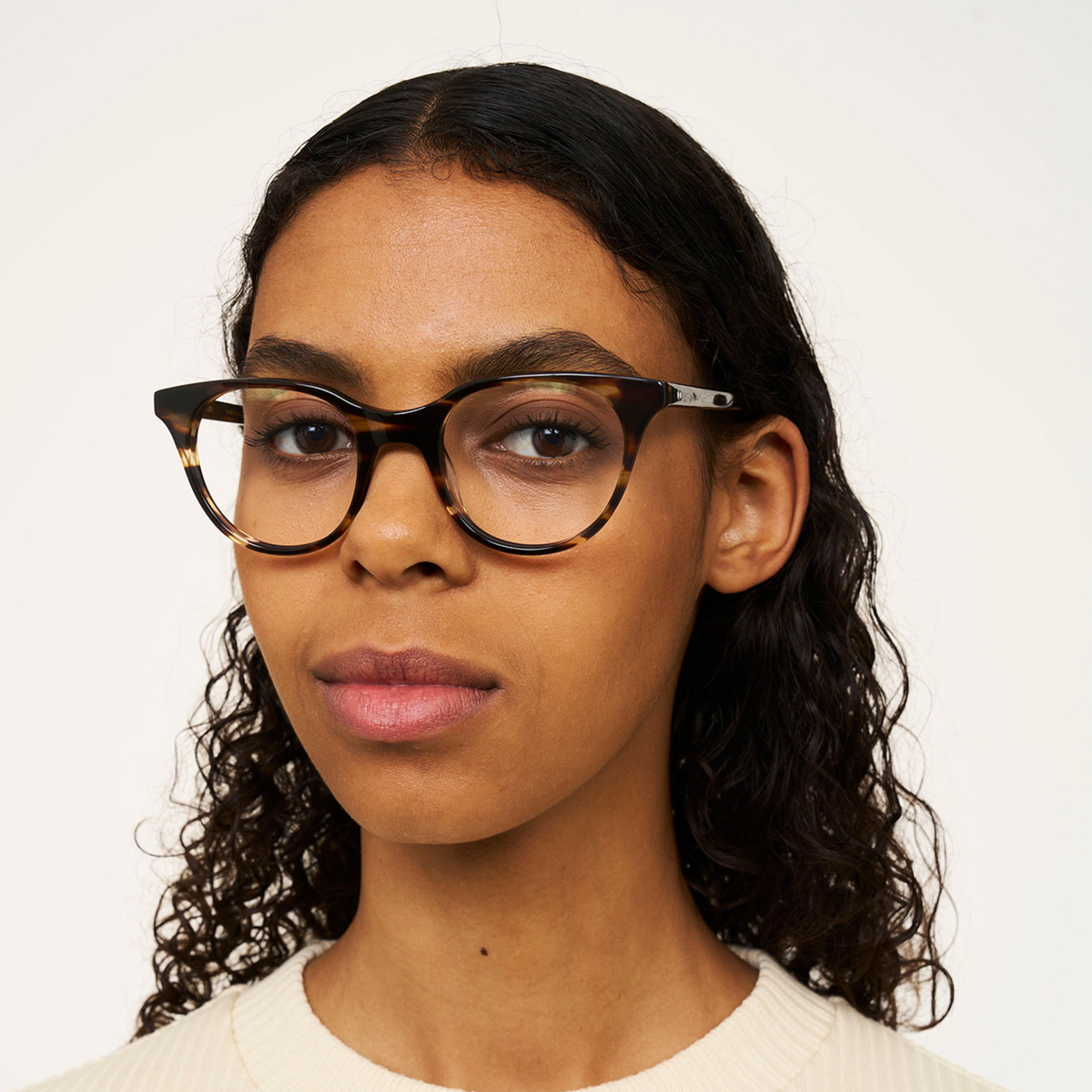 Ace & Tate Glasses | Round Bio acetate in Brown