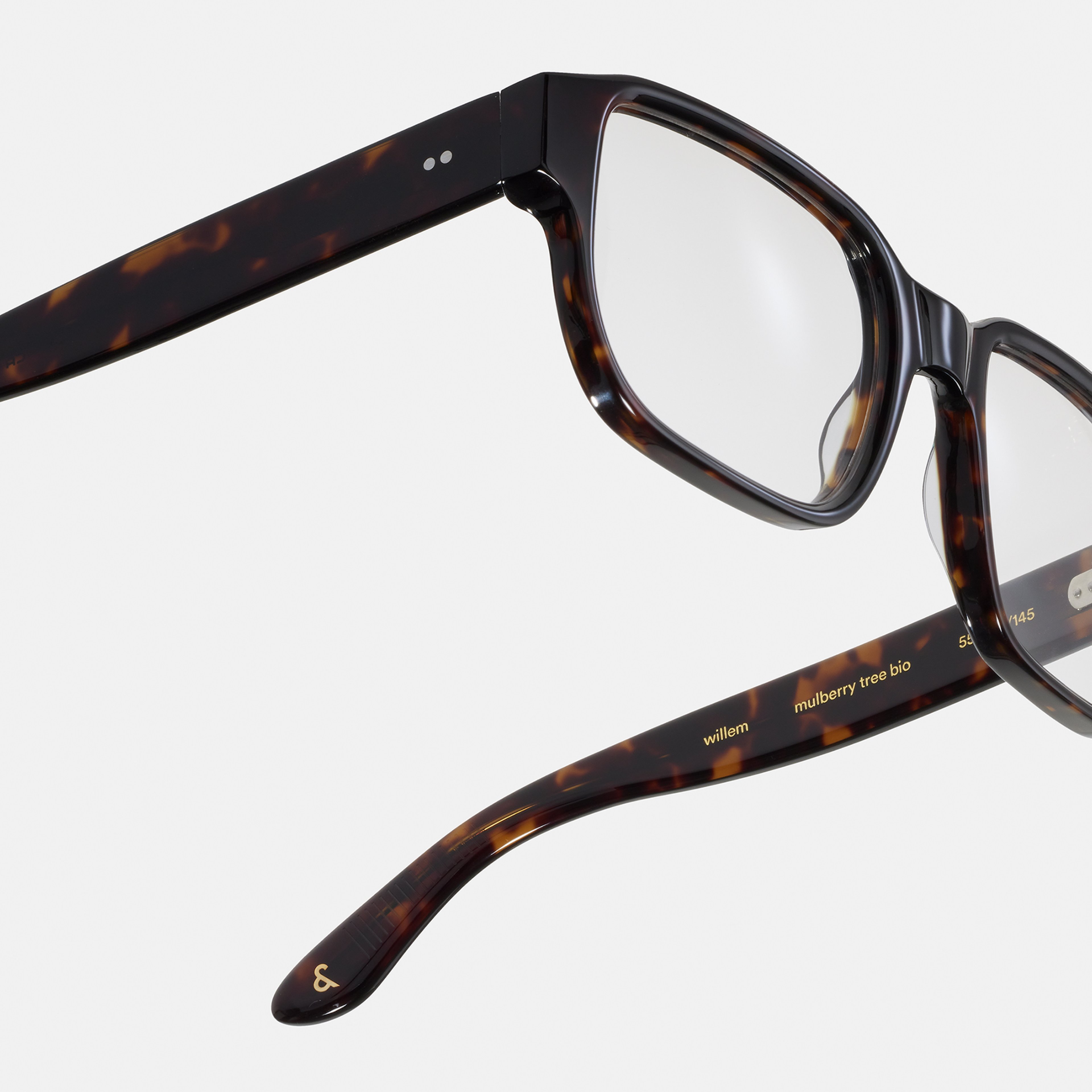 Ace & Tate Glasses | Square Bio acetate in Brown