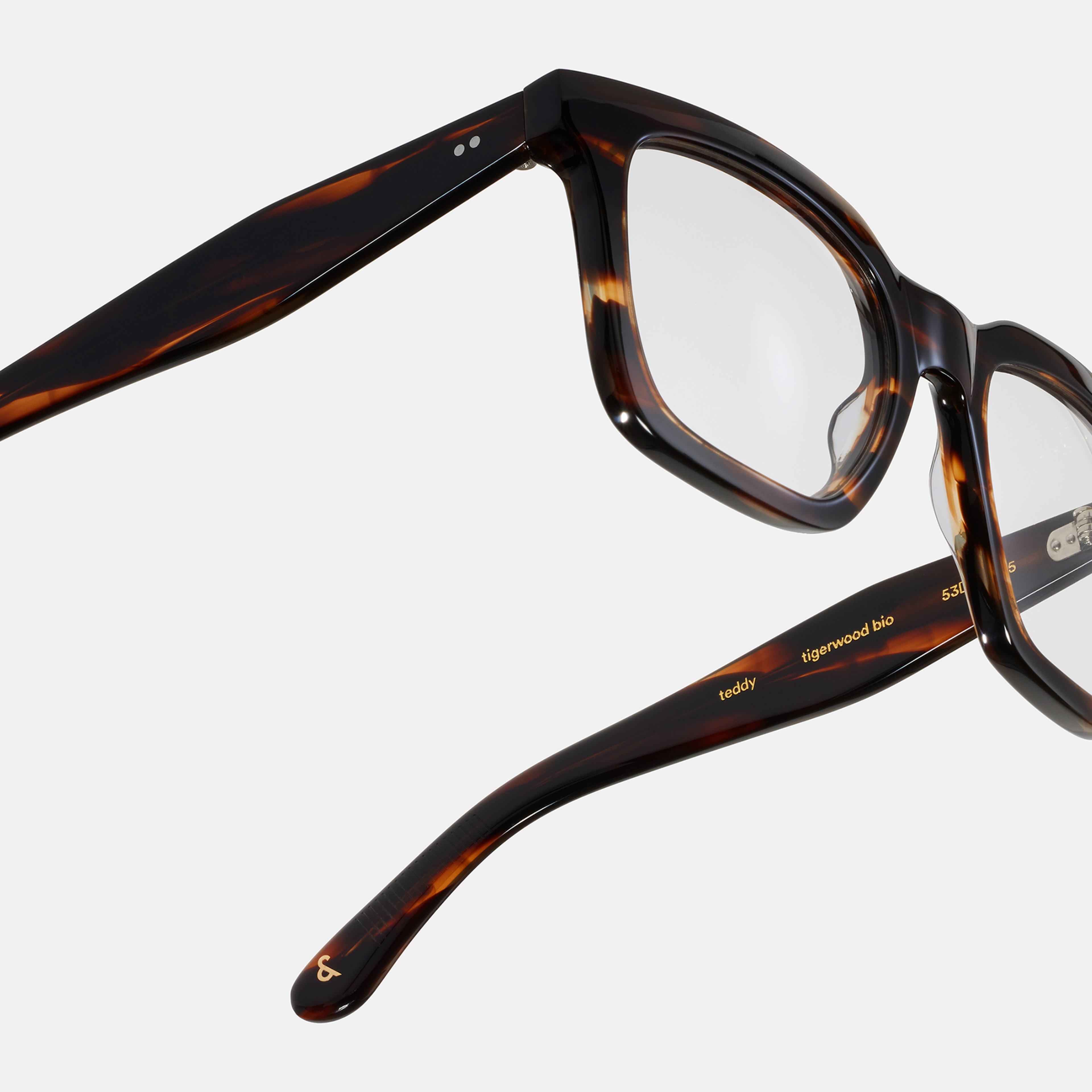 Ace & Tate Glasses | Square Bio acetate in Brown