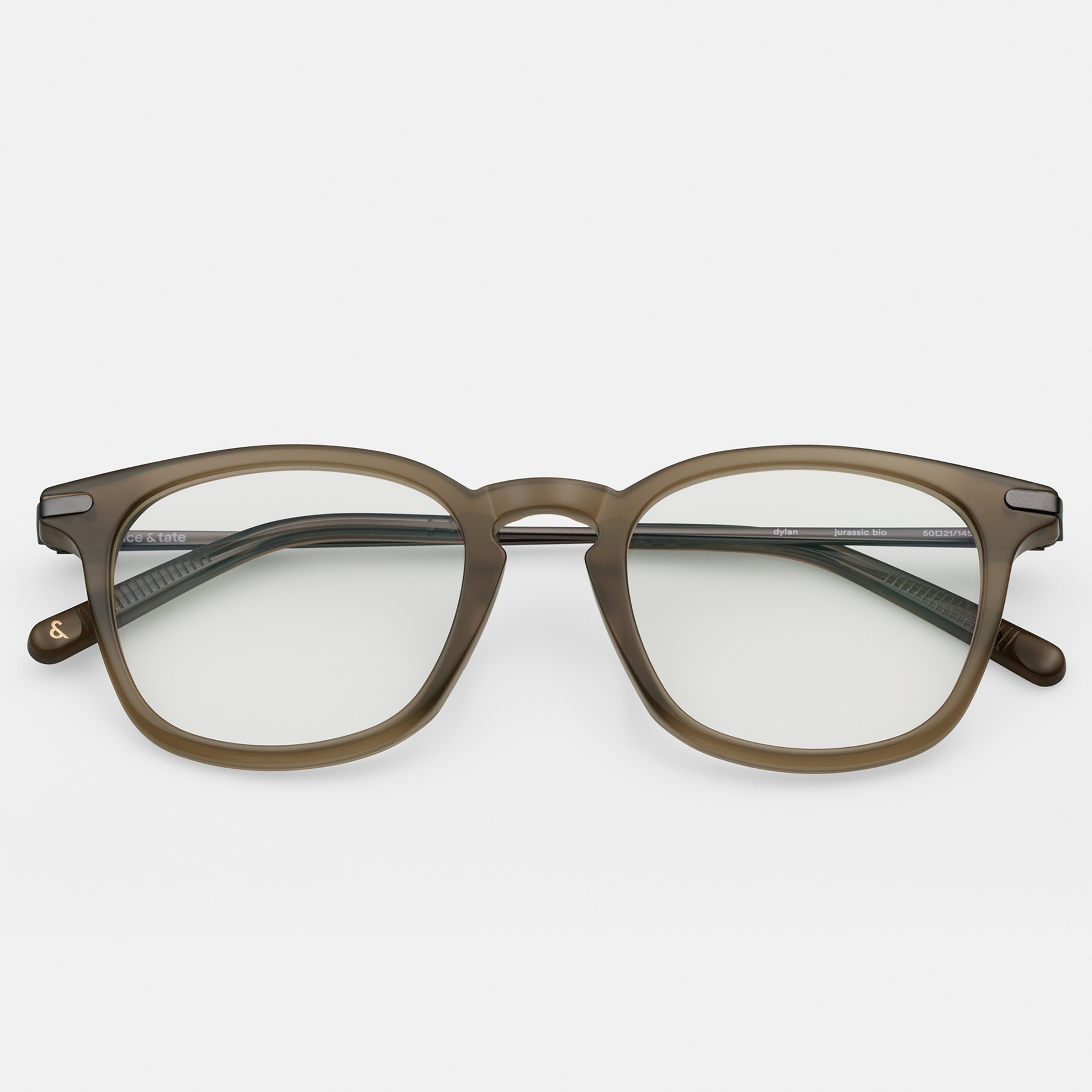 Ace & Tate Glasses | Square Bio acetate in Green