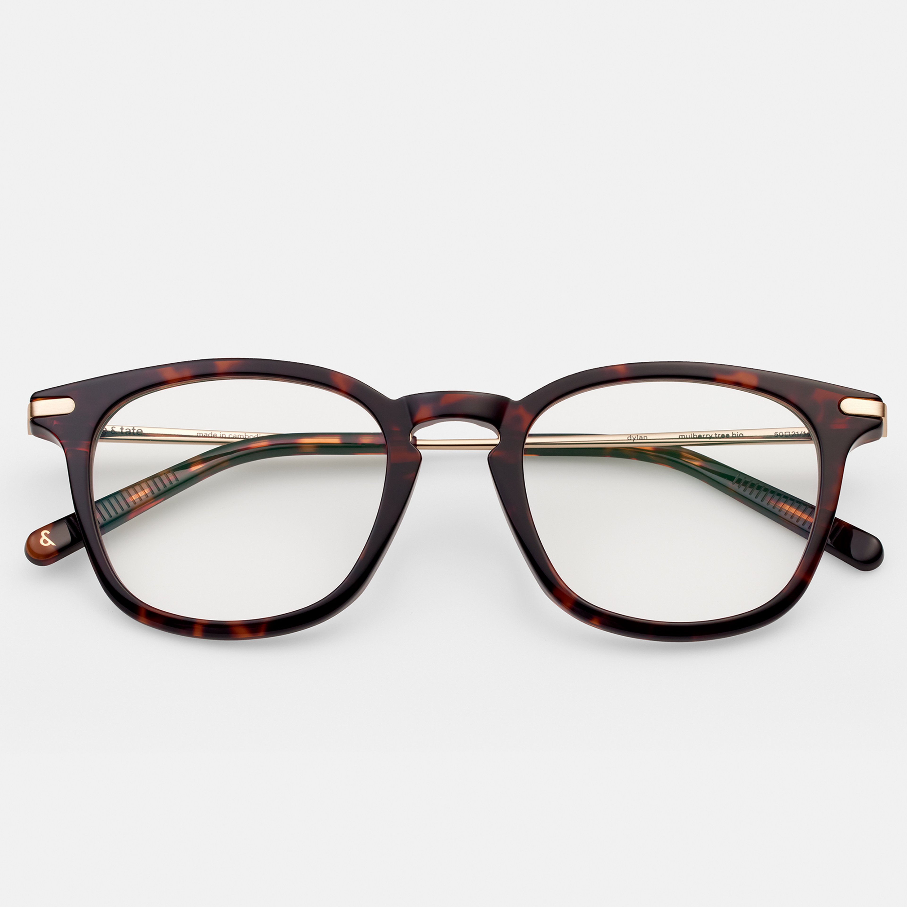 Ace & Tate Glasses | Square Bio acetate in Brown