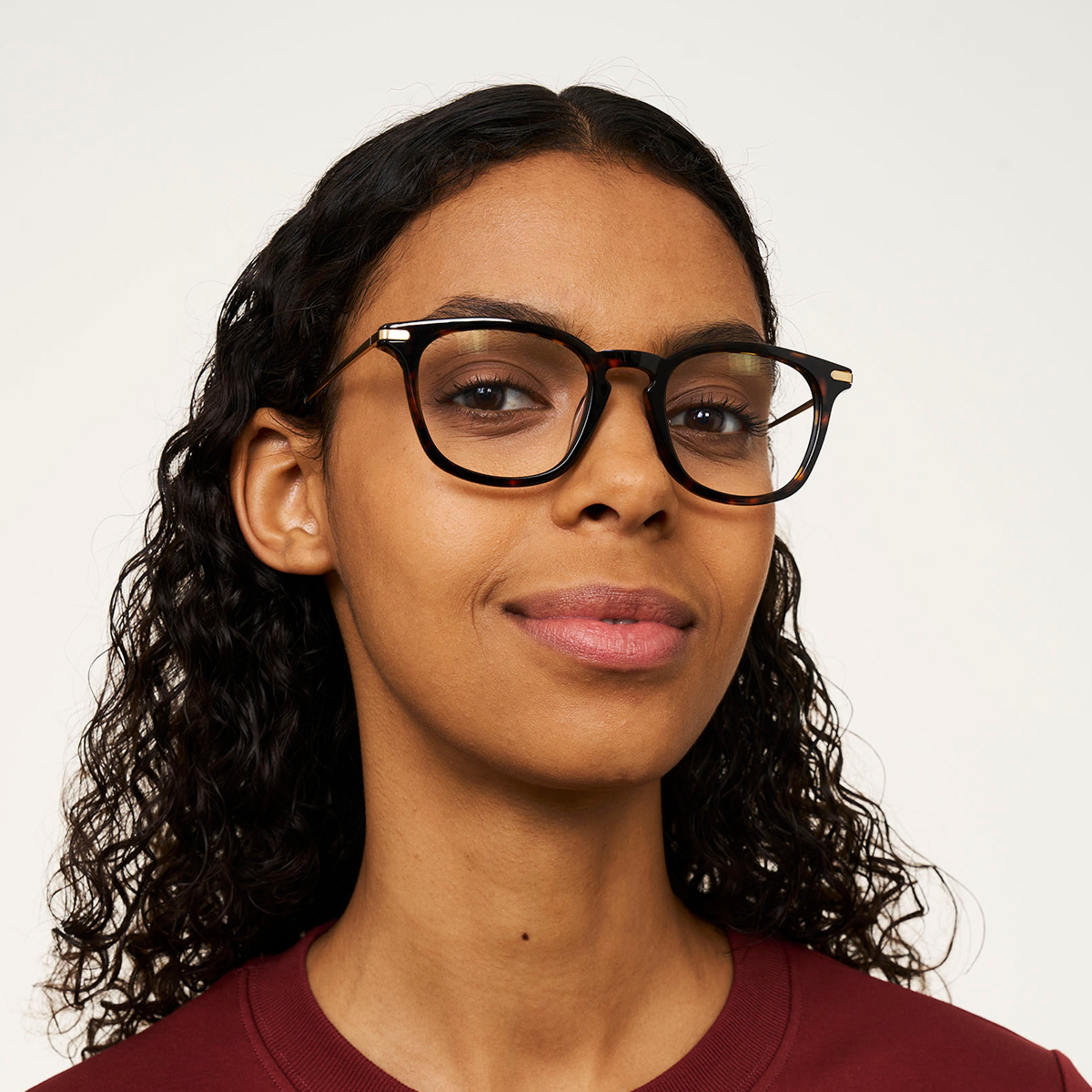 Ace & Tate Glasses | Square Bio acetate in Brown