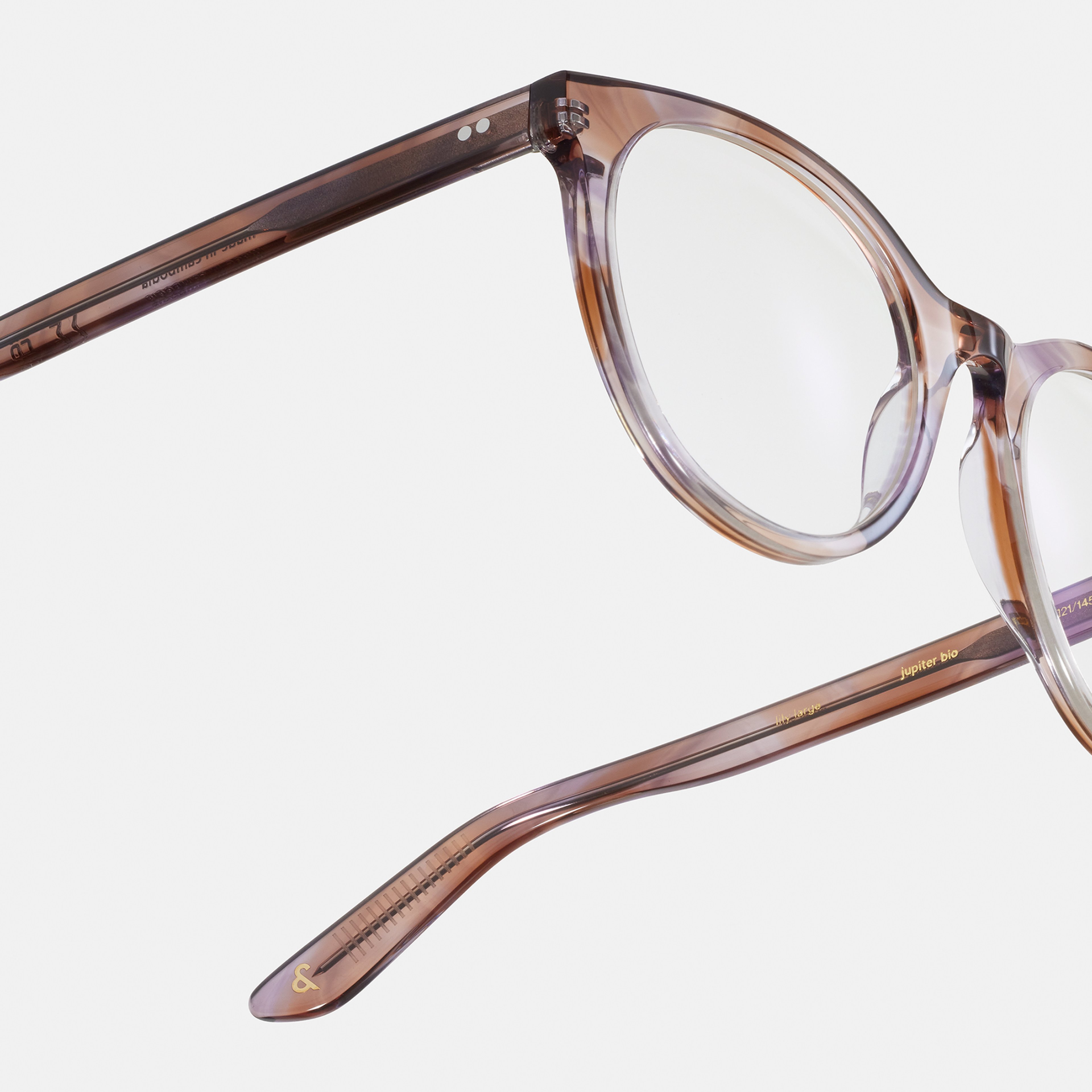 Ace & Tate Brillen | oval Bio-Acetat in Violett