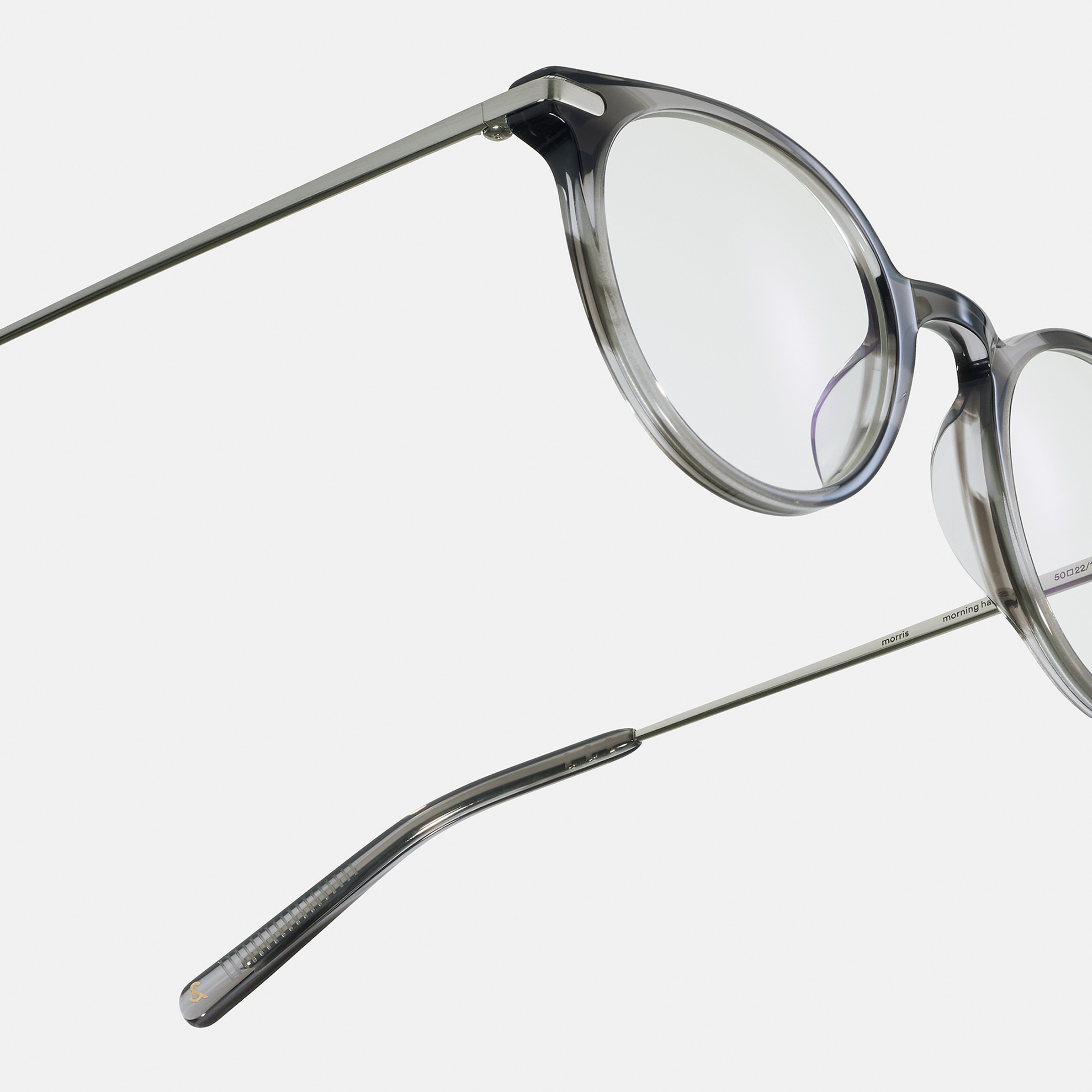 Ace & Tate Glasses | Round Bio acetate in Grey