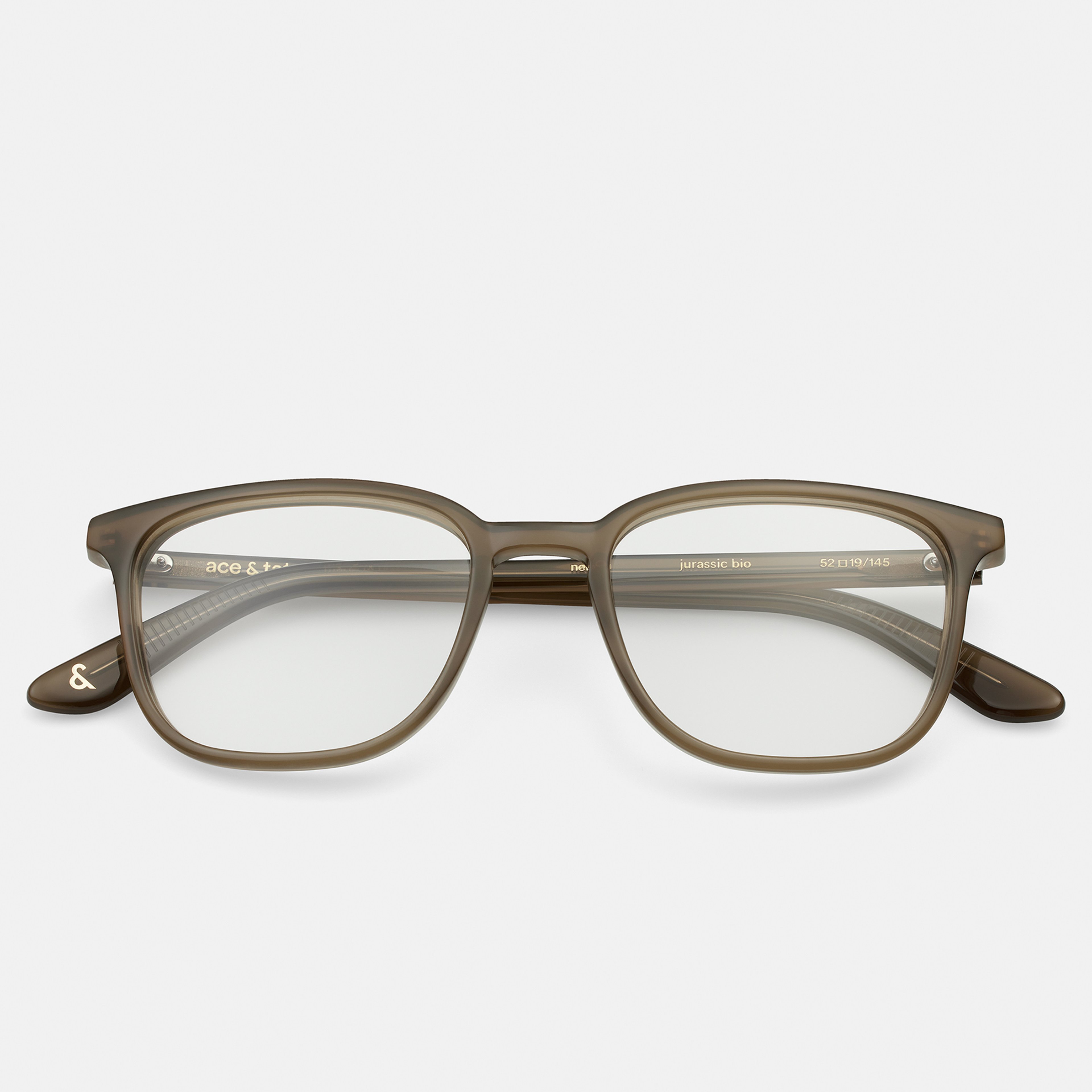 Ace & Tate Glasses | rectangle Bio acetate in Green