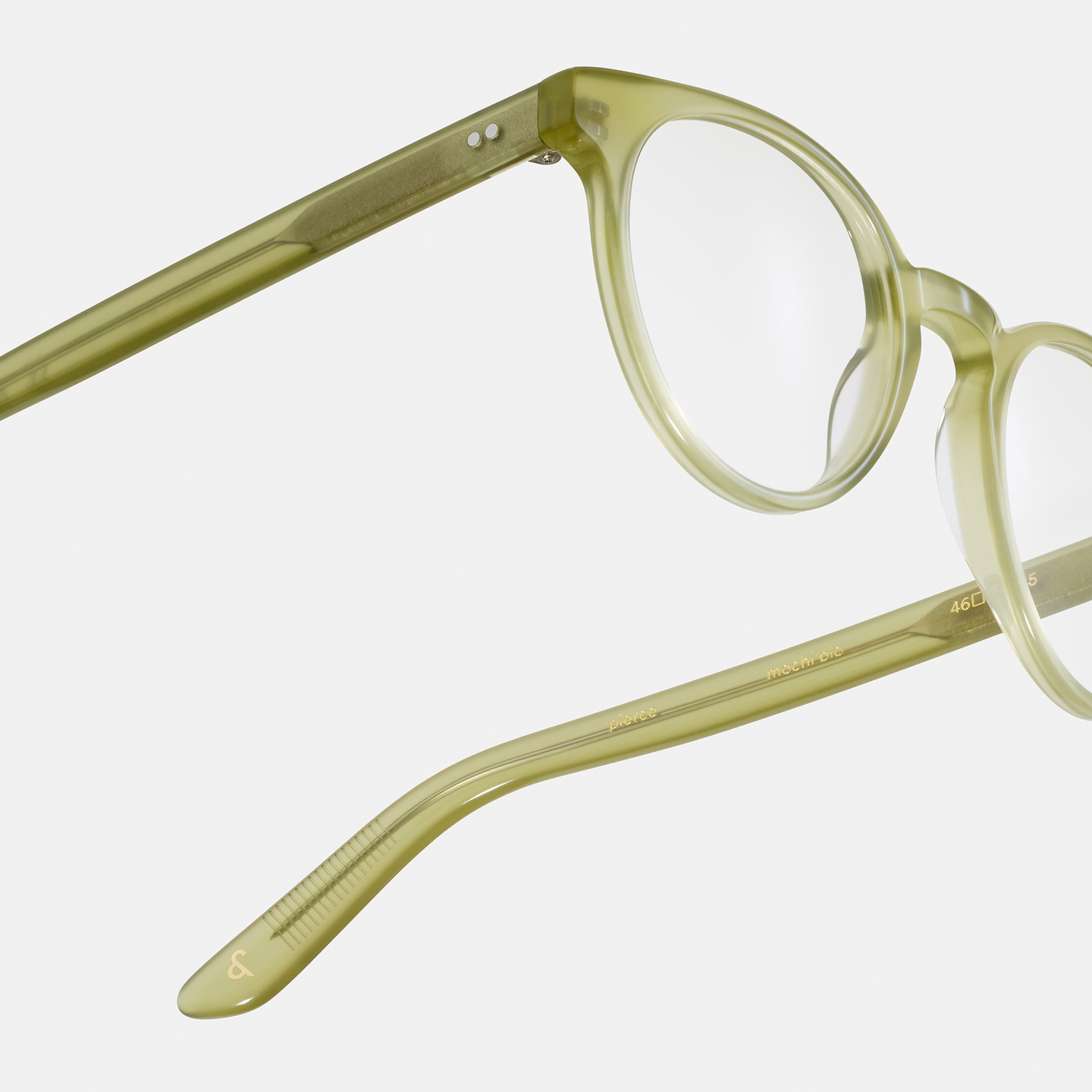 Ace & Tate Glasses | Round Bio acetate in Green