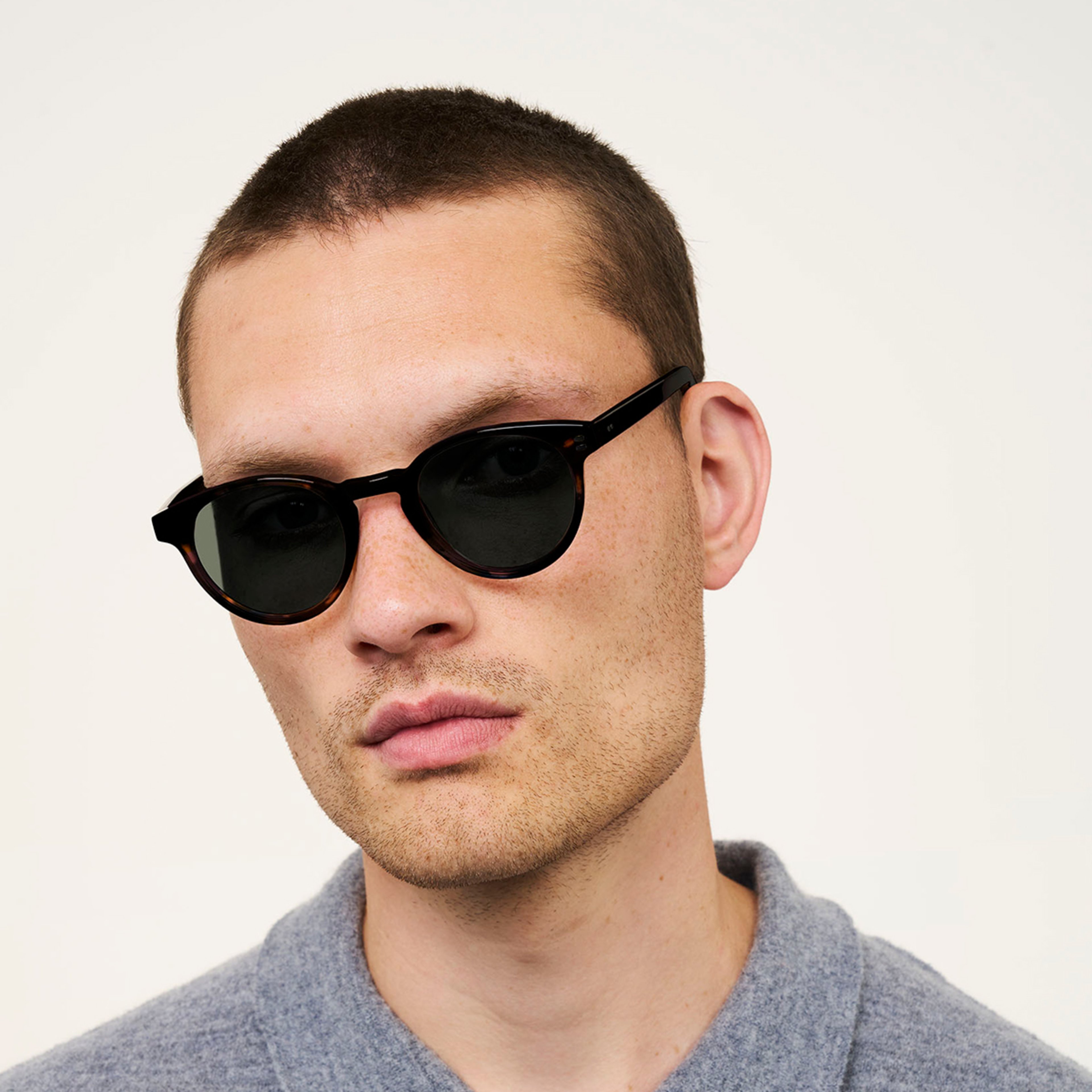 Ace & Tate Sonnenbrillen | Rund Acetat in Braun