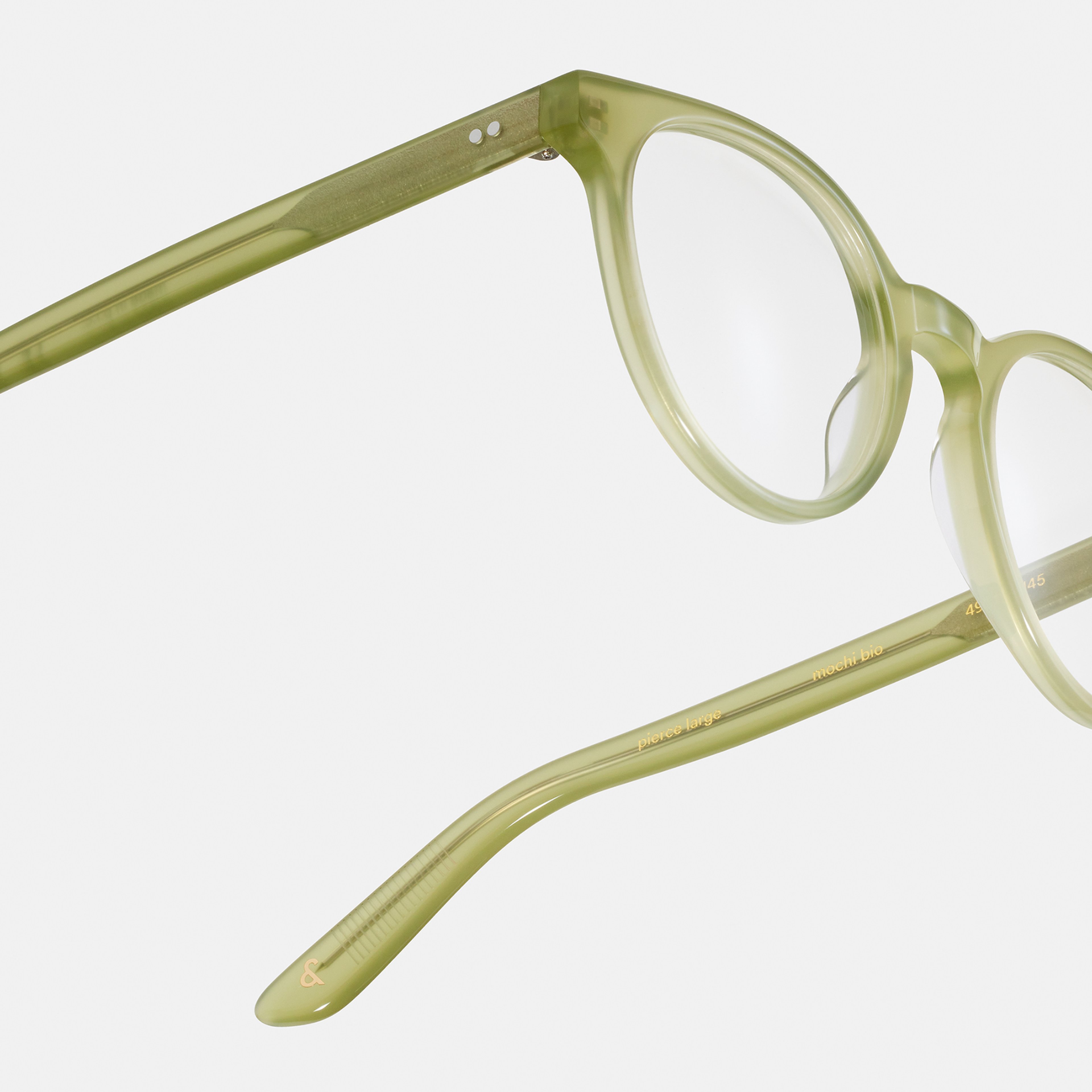 Ace & Tate Glasses | Round Bio acetate in Green