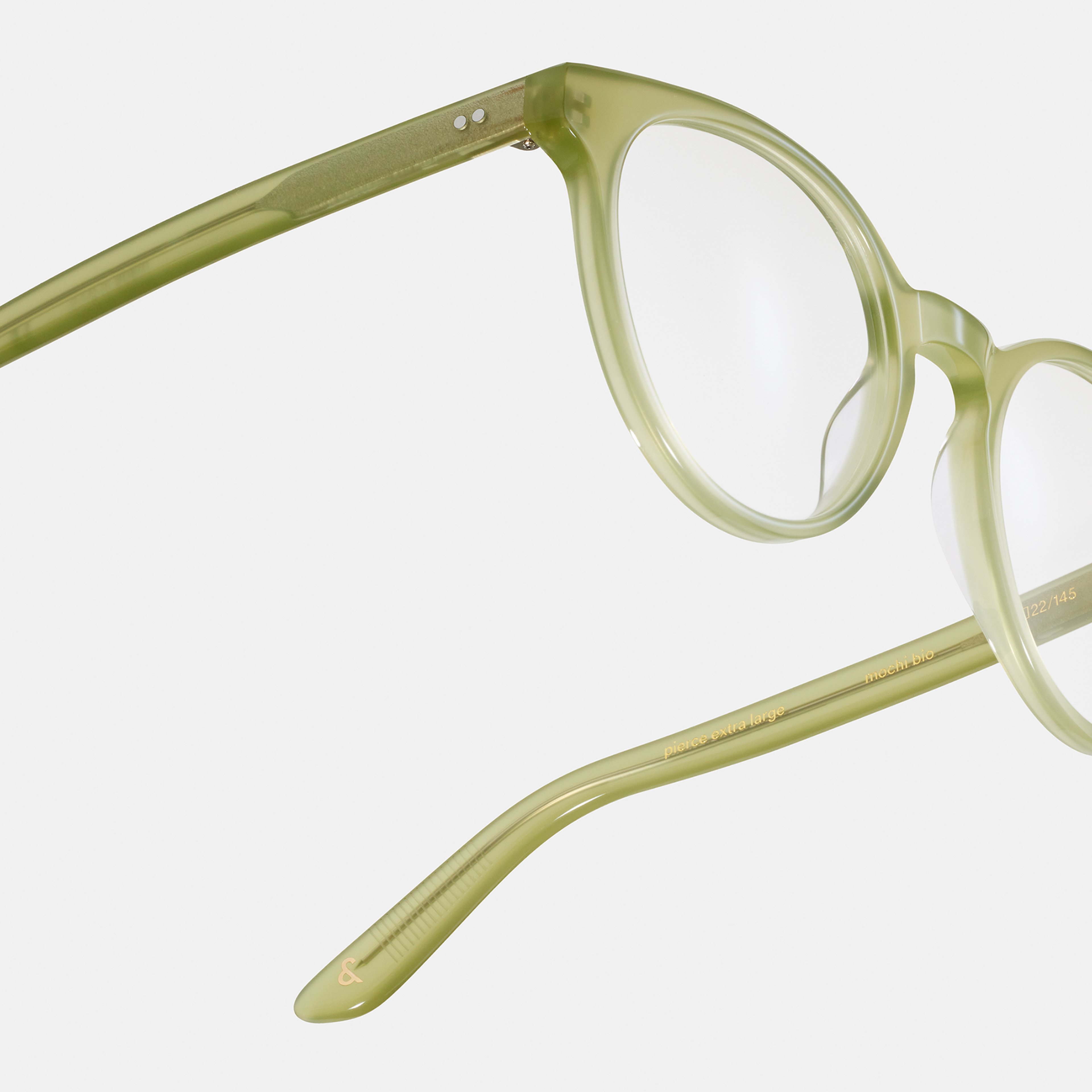 Ace & Tate Glasses | Round Bio acetate in Green