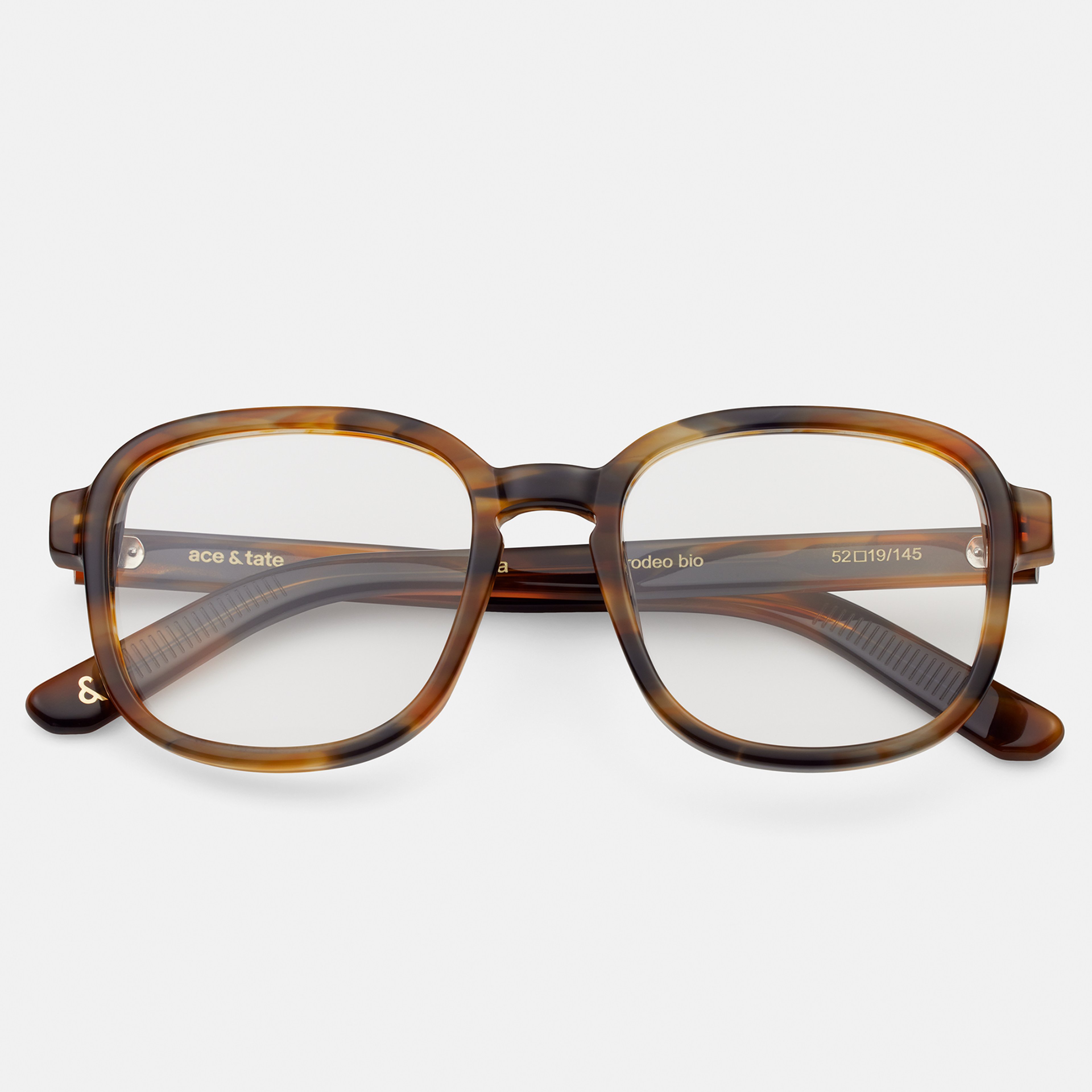 Ace & Tate Glasses | Square Bio acetate in Blue