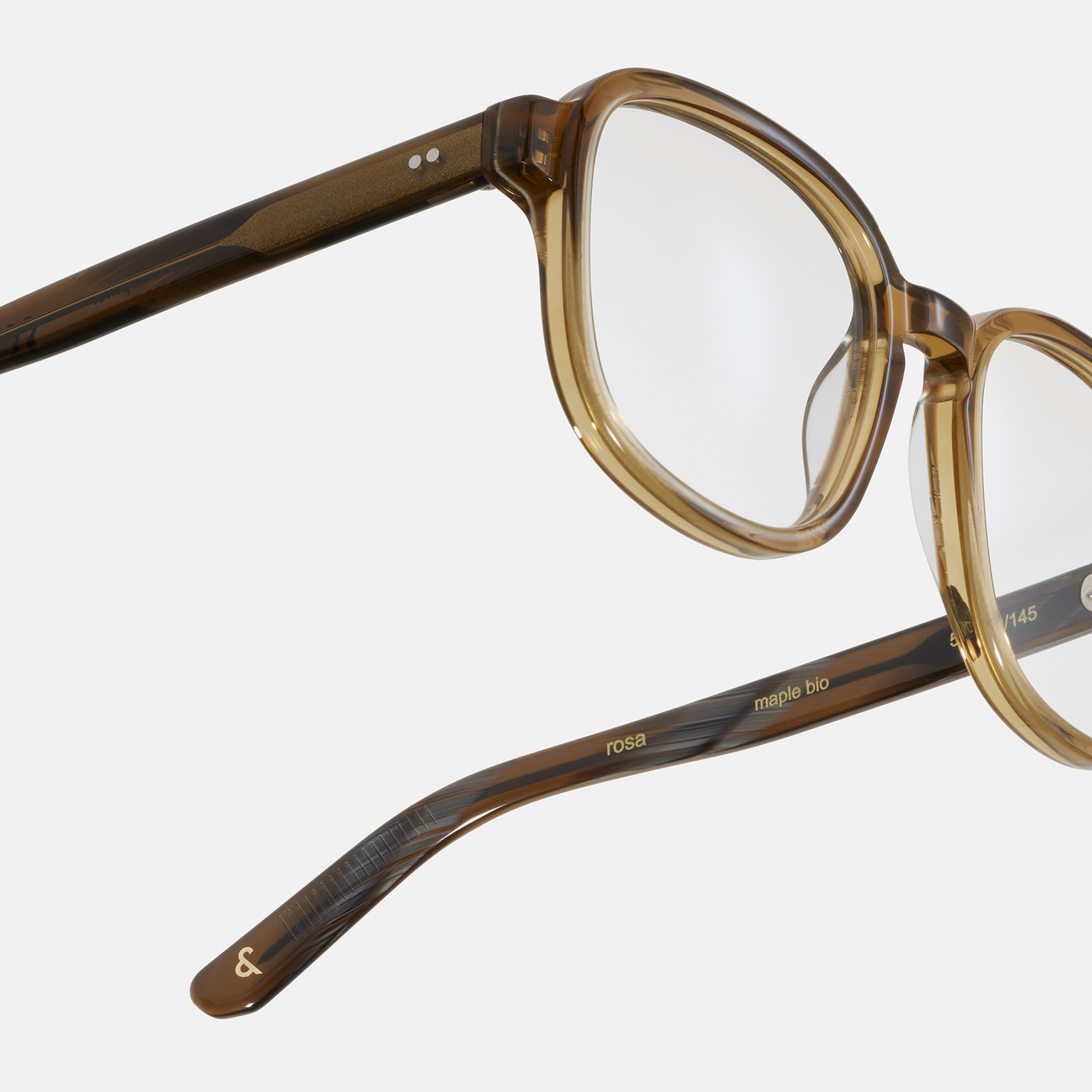 Ace & Tate Glasses | Square Bio acetate in Brown