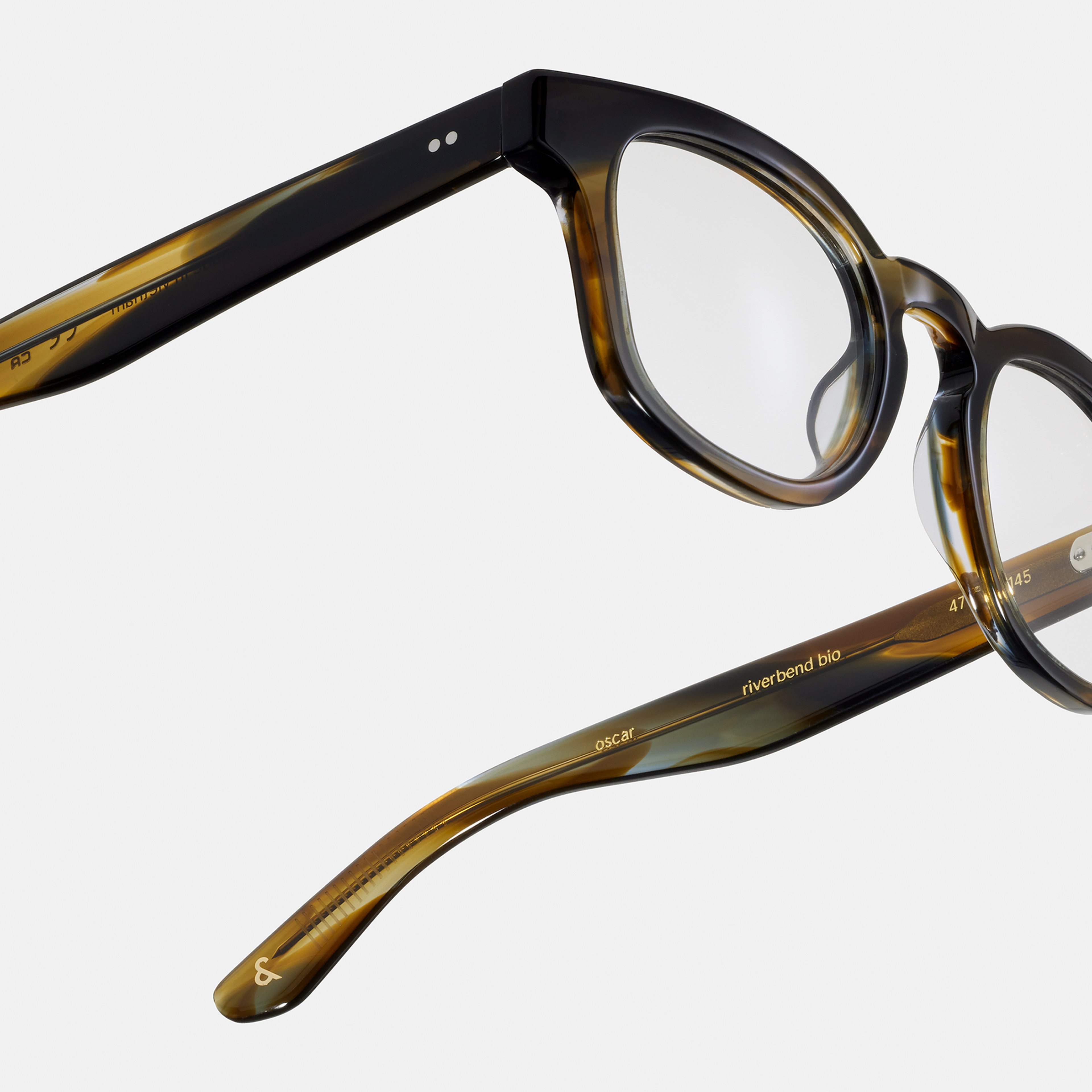 Ace & Tate Brillen | Rund Acetat in Blau