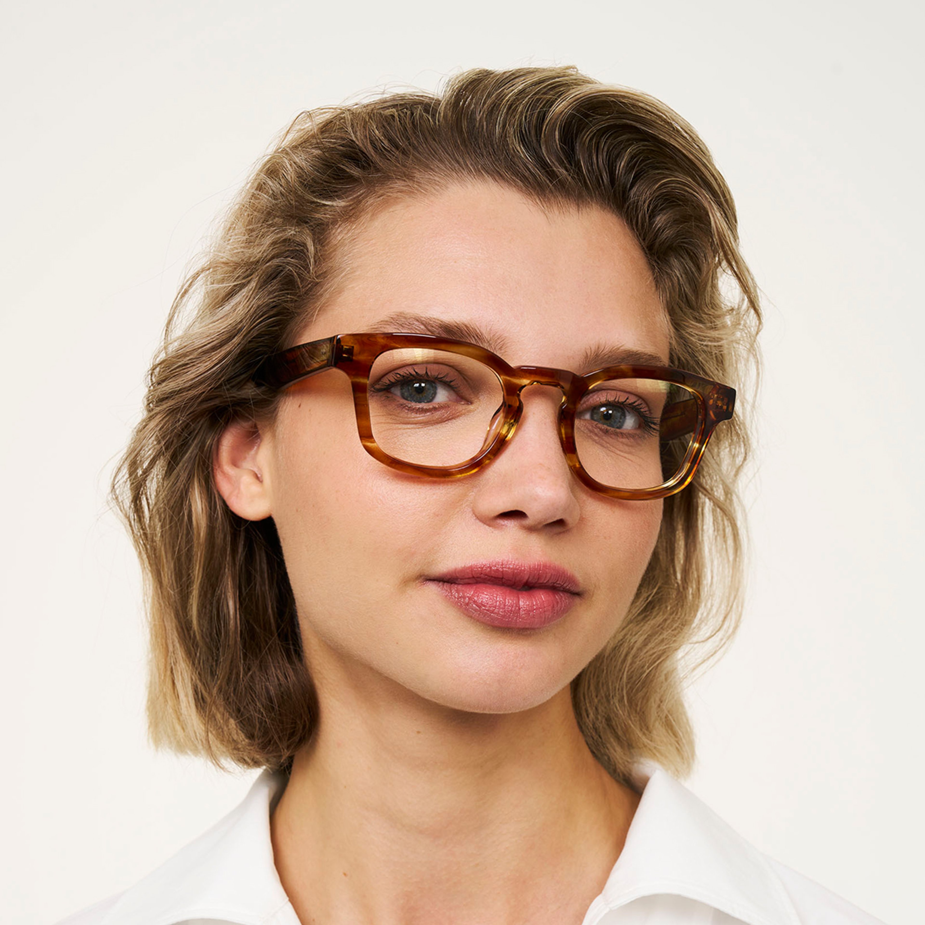 Ace & Tate Brillen | Rund Acetat in Braun