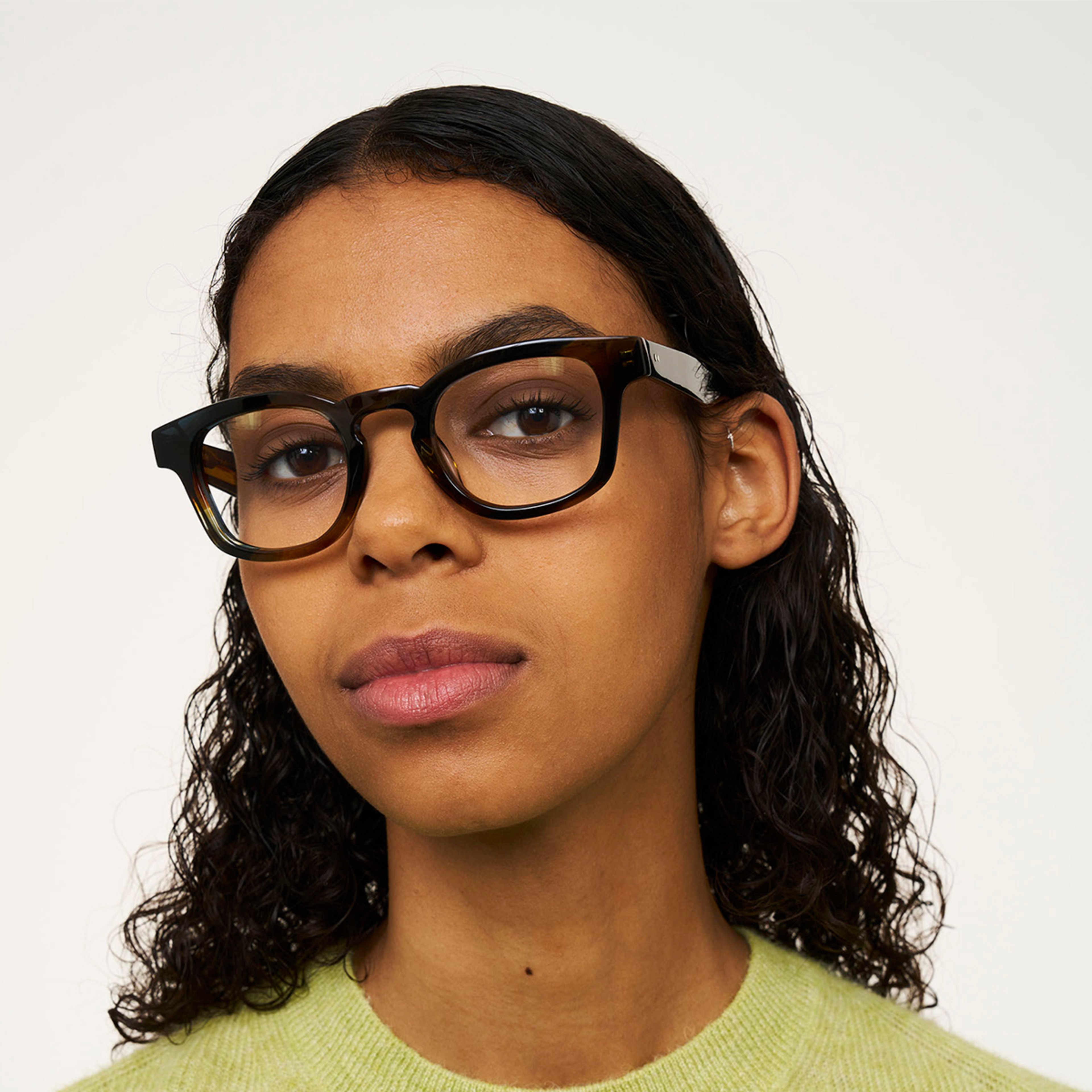 Ace & Tate Brillen | Rund Acetat in Blau