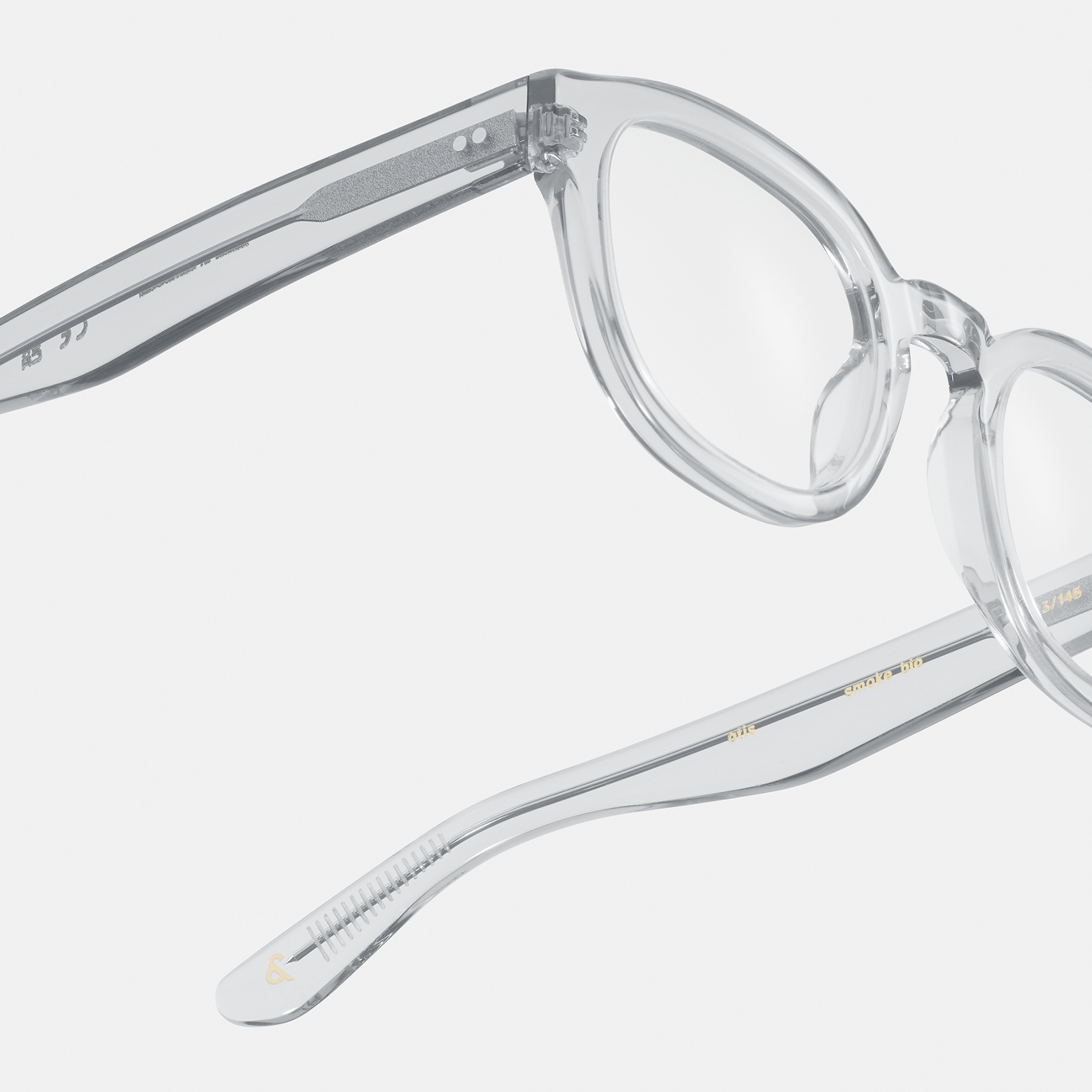 Ace & Tate Glasses | Round Acetate in Grey