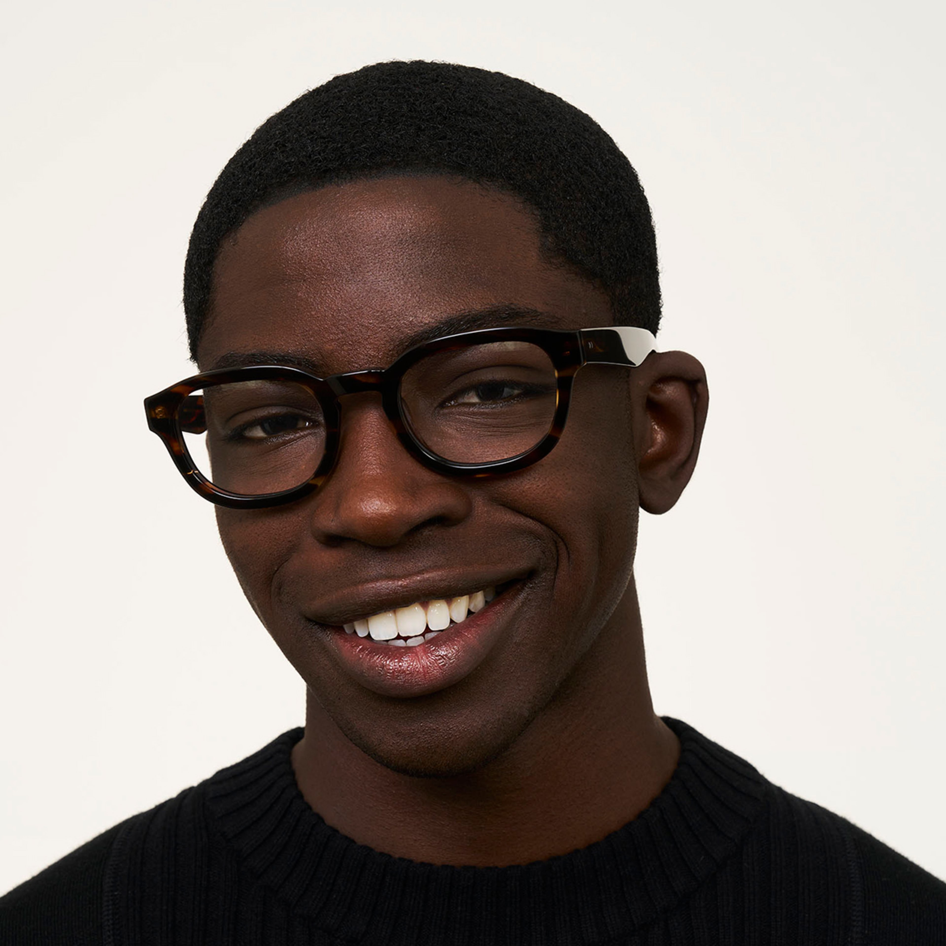 Ace & Tate Glasses | Round Acetate in Brown