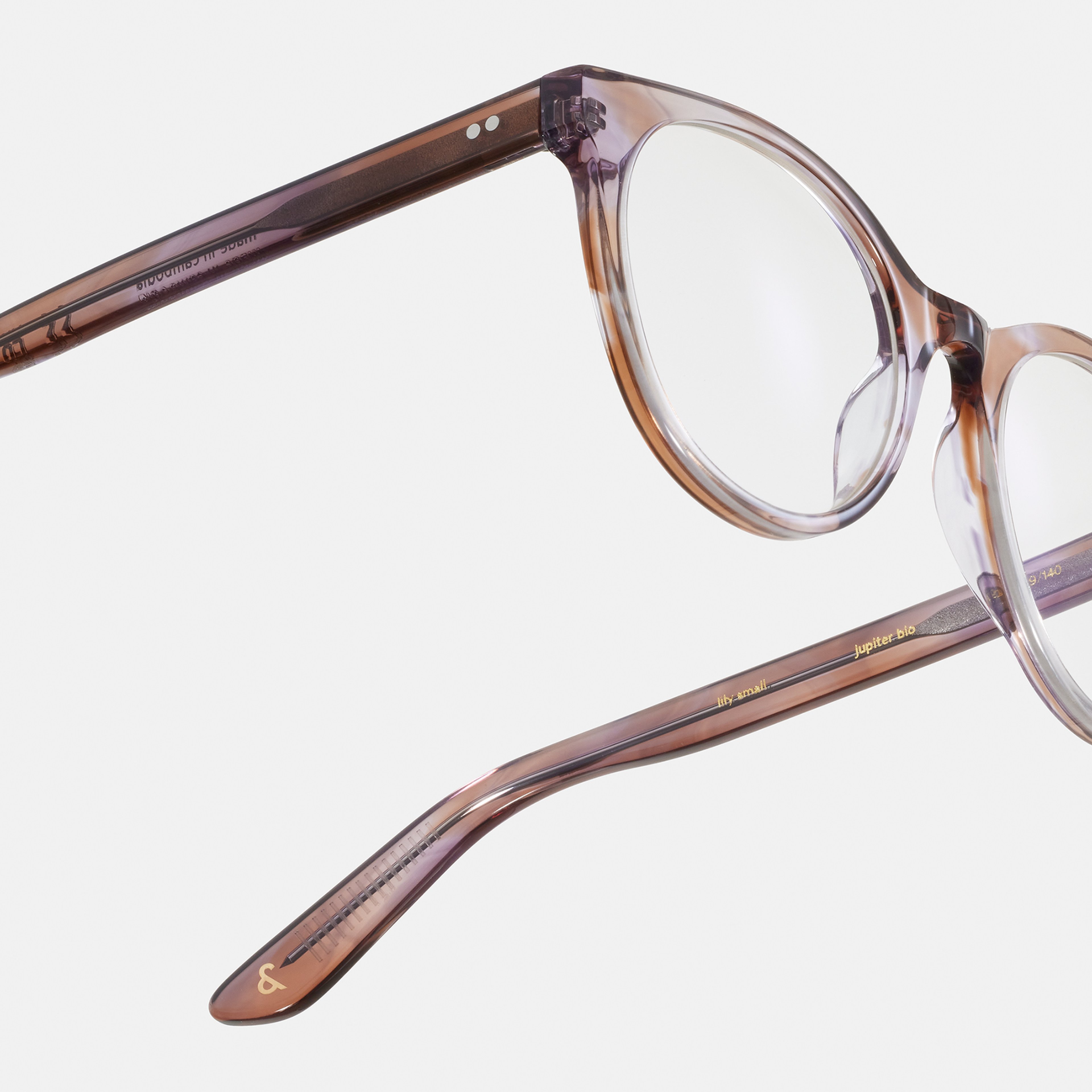 Ace & Tate Brillen | oval Bio-Acetat in Violett