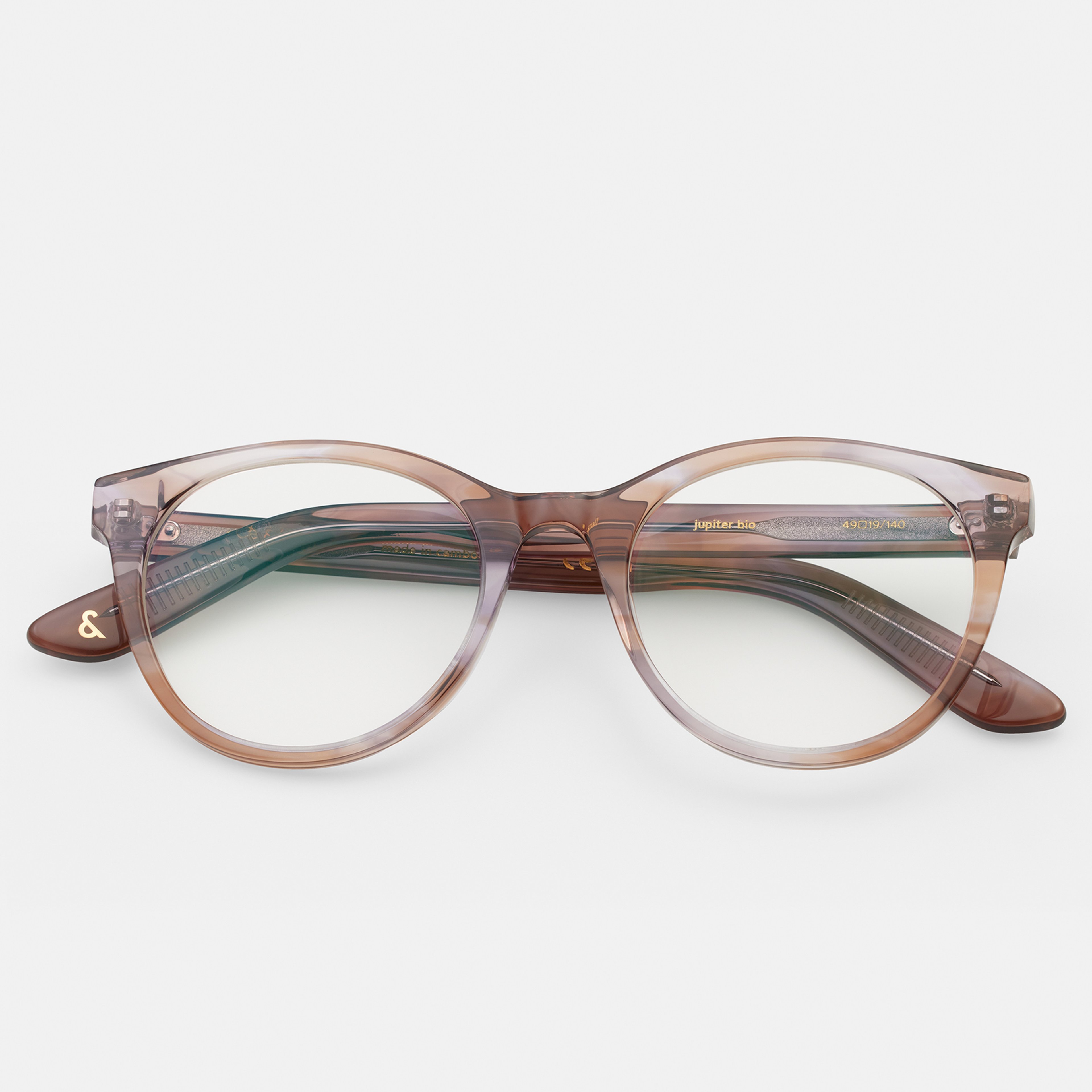 Ace & Tate Glasses | oval Bio acetate in Purple