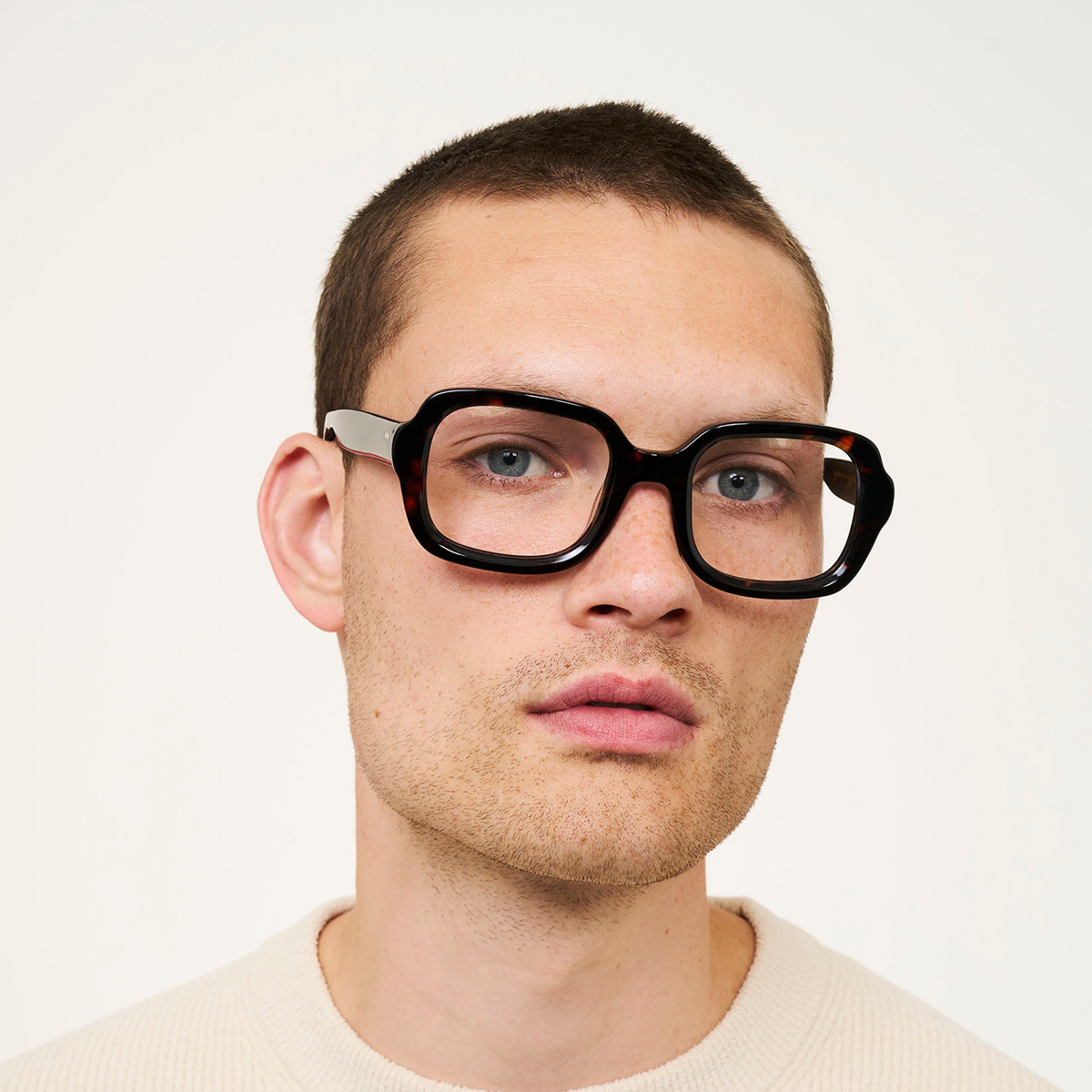 Ace & Tate Glasses | Square Acetate in tortoise