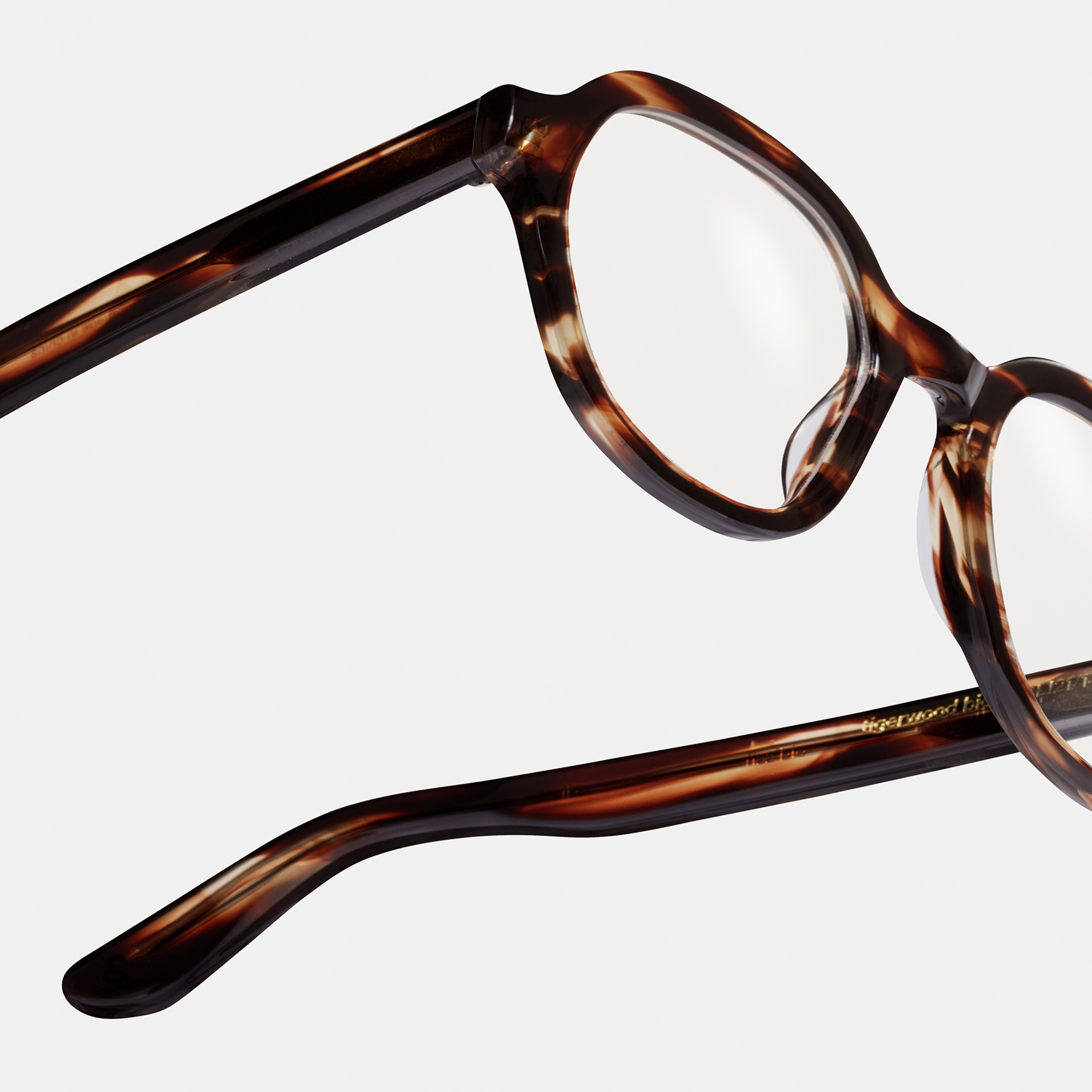 Ace & Tate Brillen | Oval Acetaat in Bruin