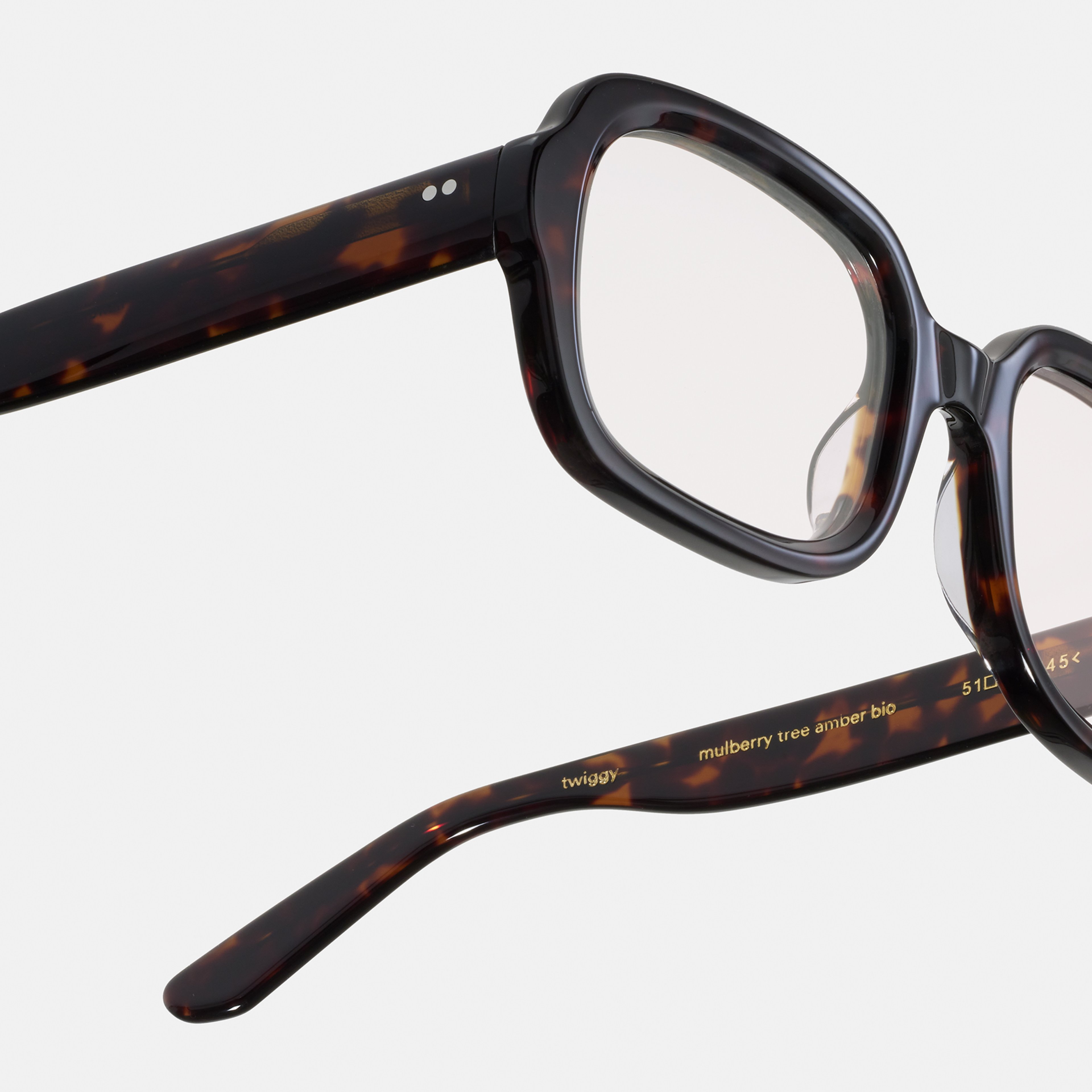 Ace & Tate Glasses | Square Acetate in tortoise