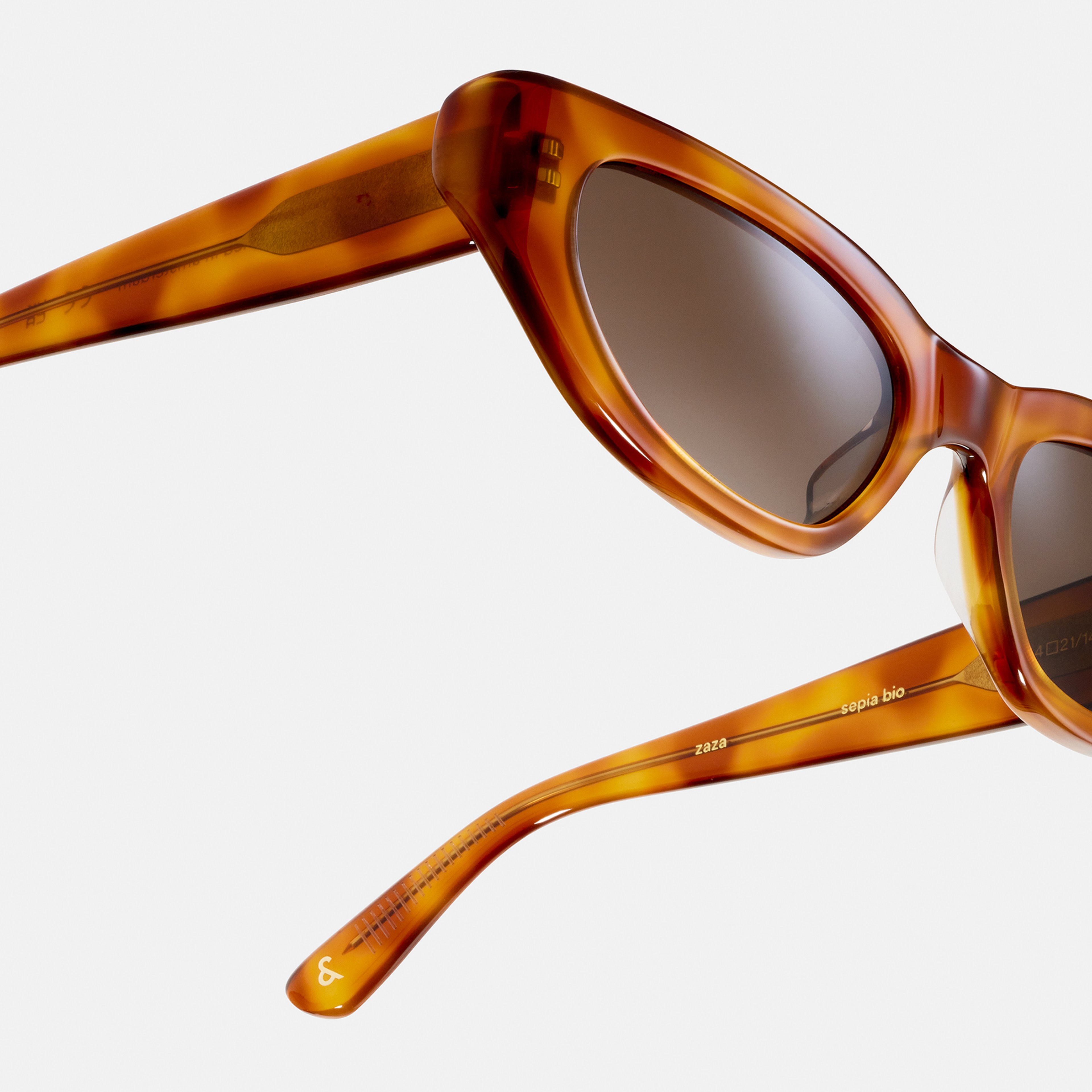 Ace & Tate Sunglasses | Hexagonal Acetate in Brown