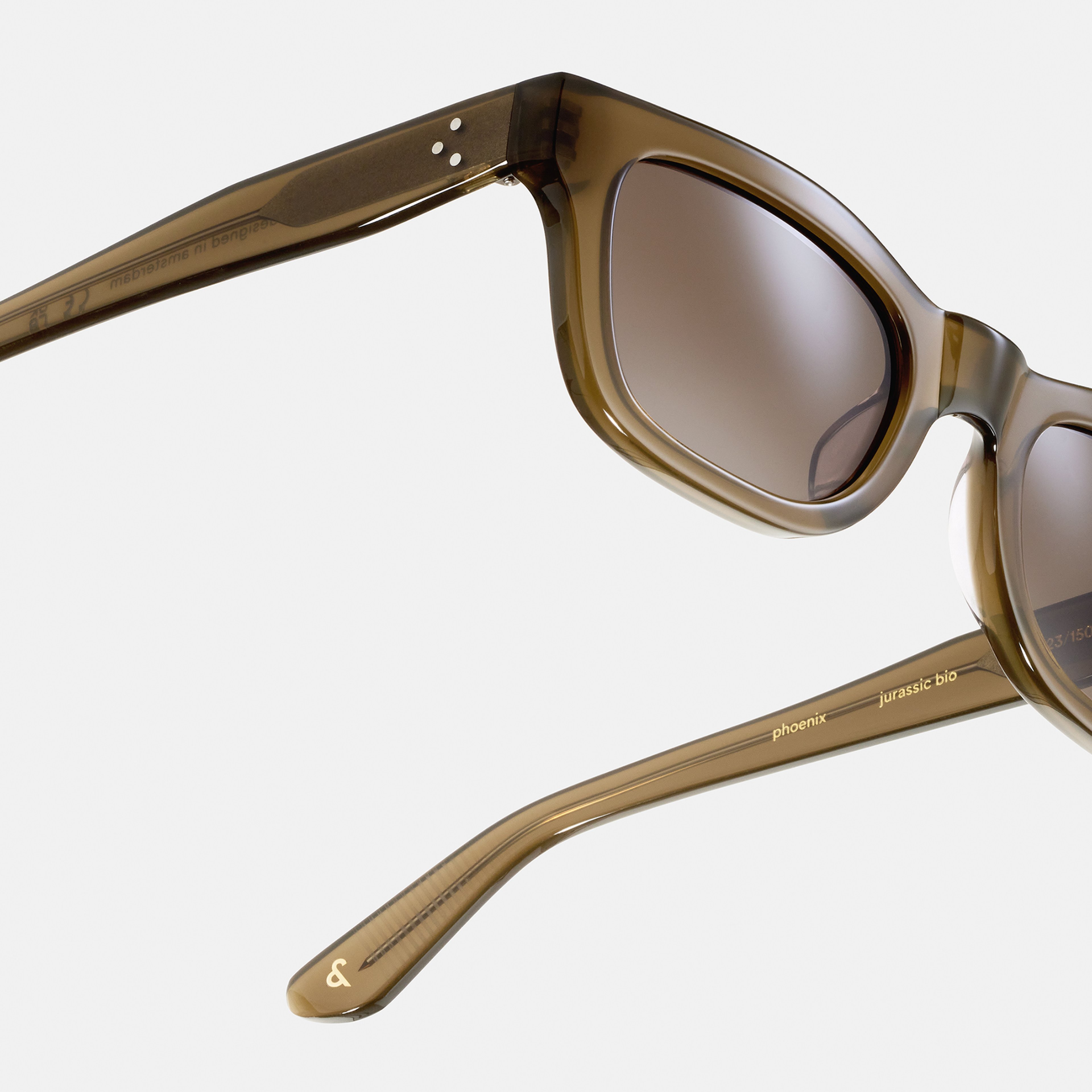 Ace & Tate Sunglasses | Rectangle Acetate in Green