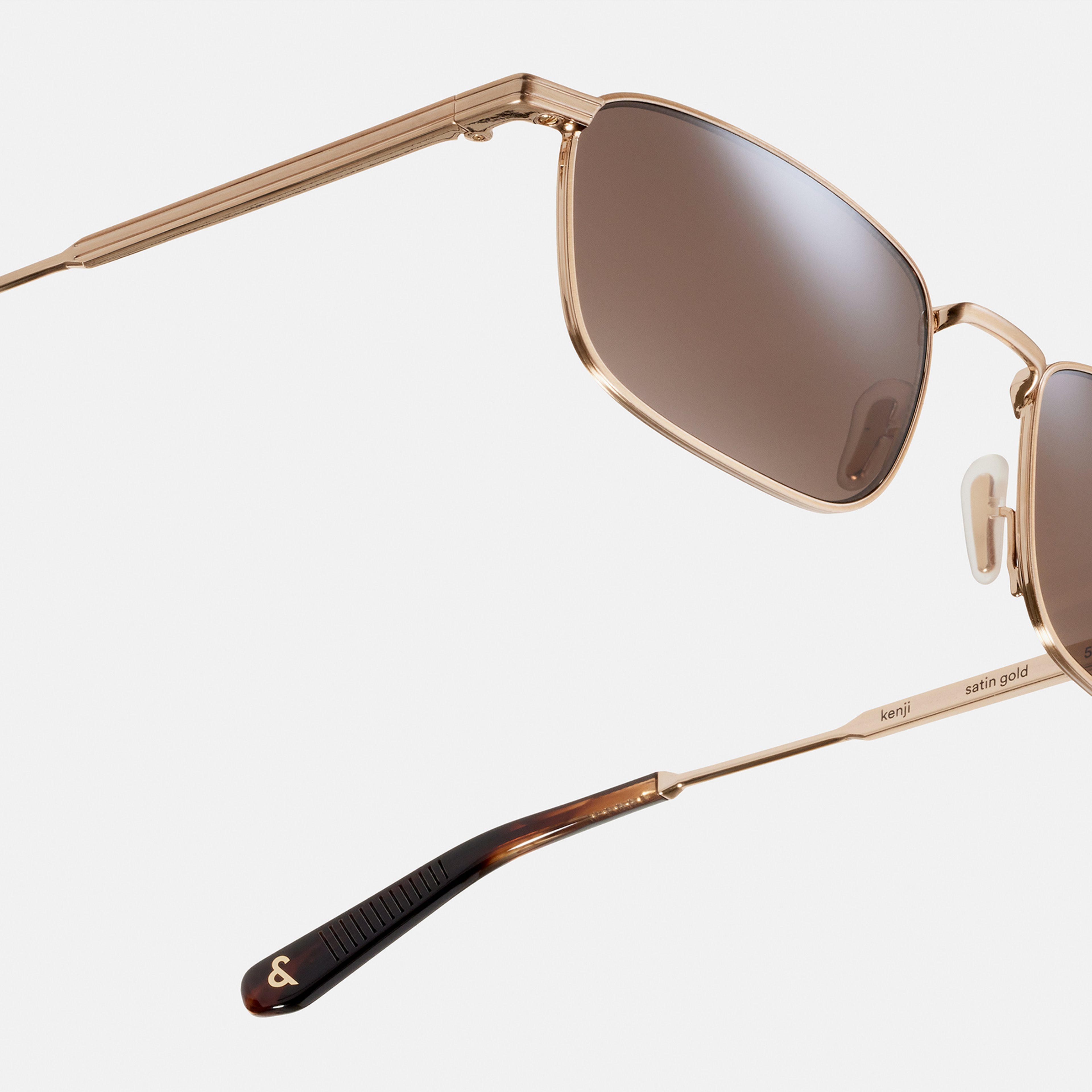 Ace & Tate Sunglasses | Rectangle Metal in Gold