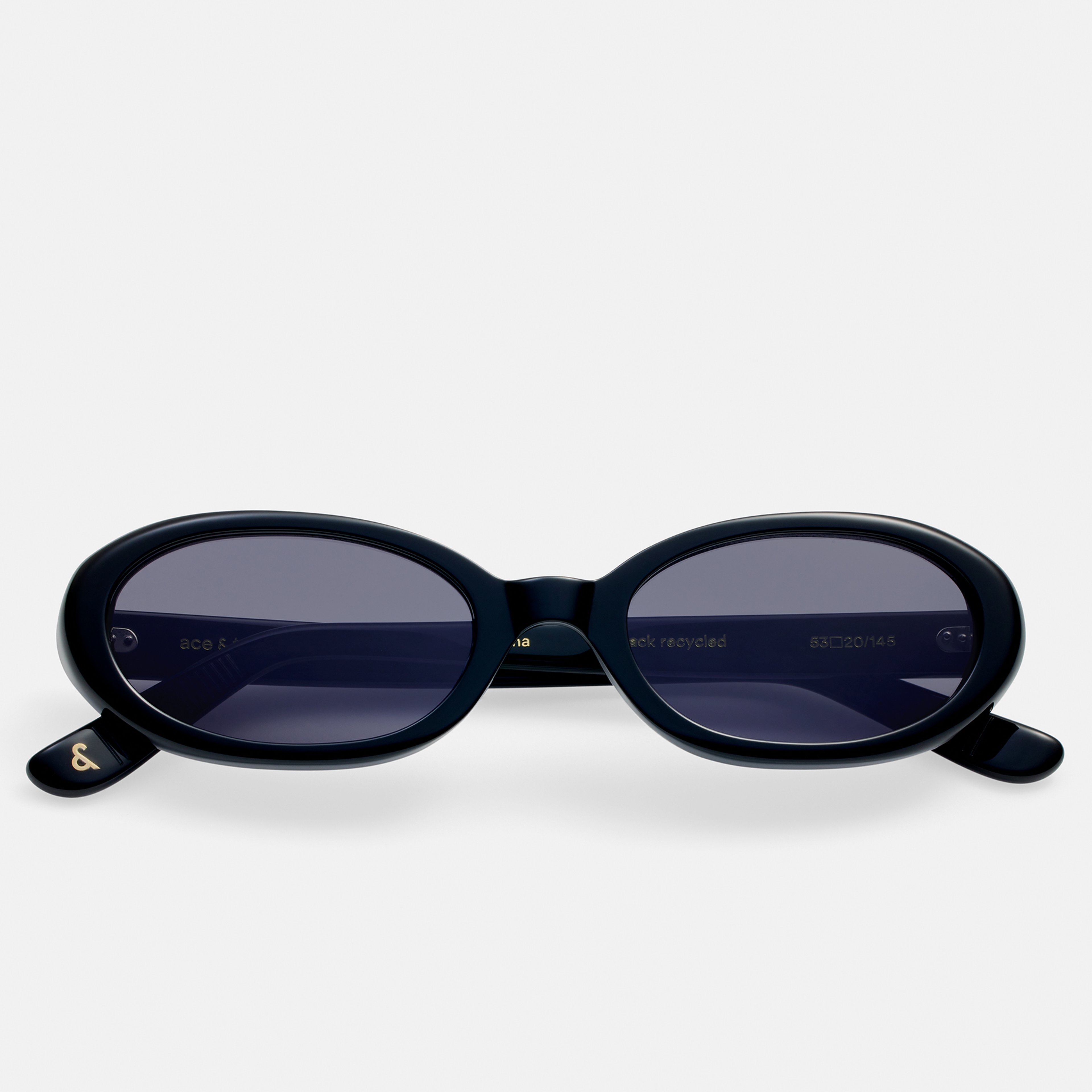 Ace & Tate Solaires | Oval Acétate in Noir