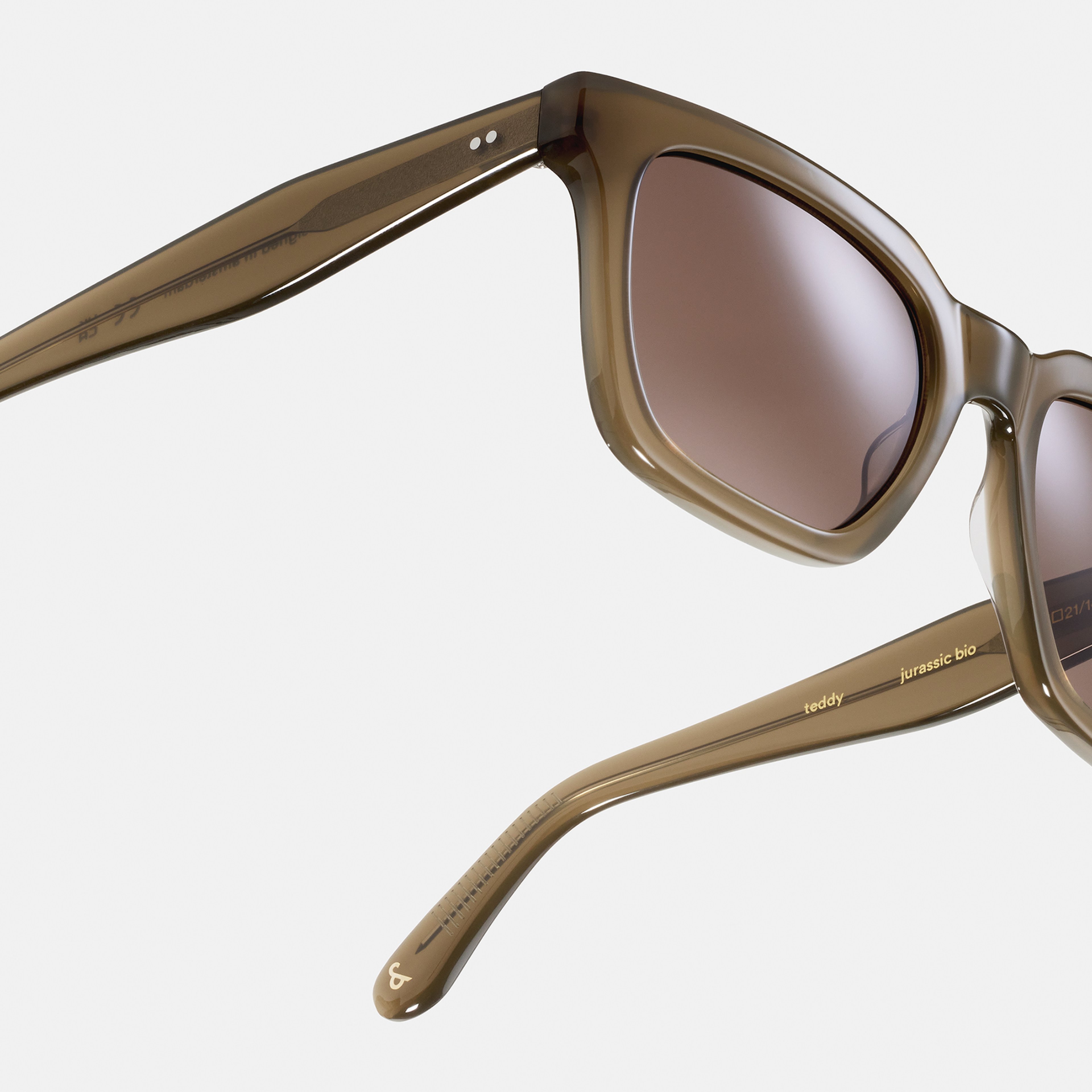 Ace & Tate Solaires | Carrée Acétate in Vert