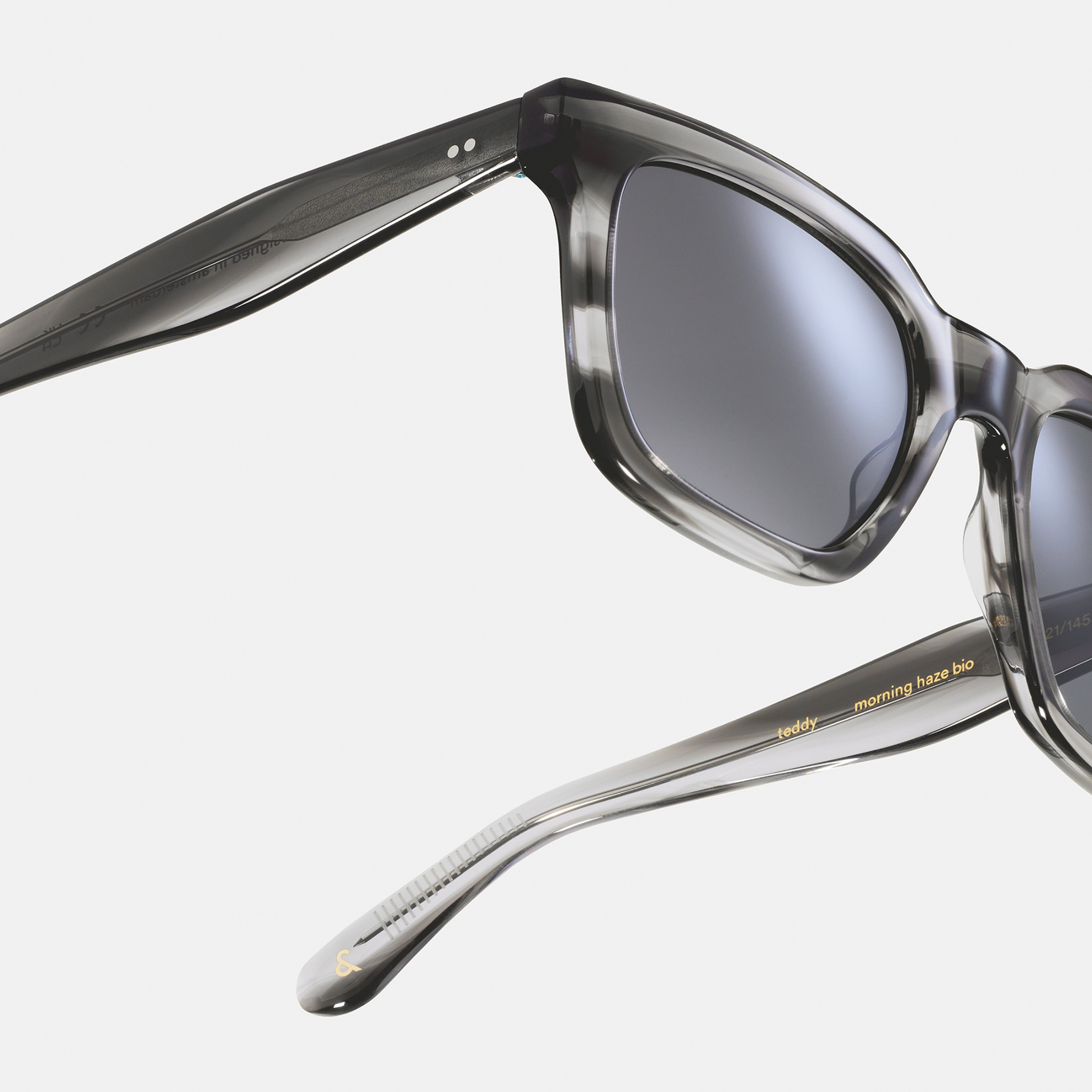 Ace & Tate Solaires | Carrée Acétate in Clair, Gris