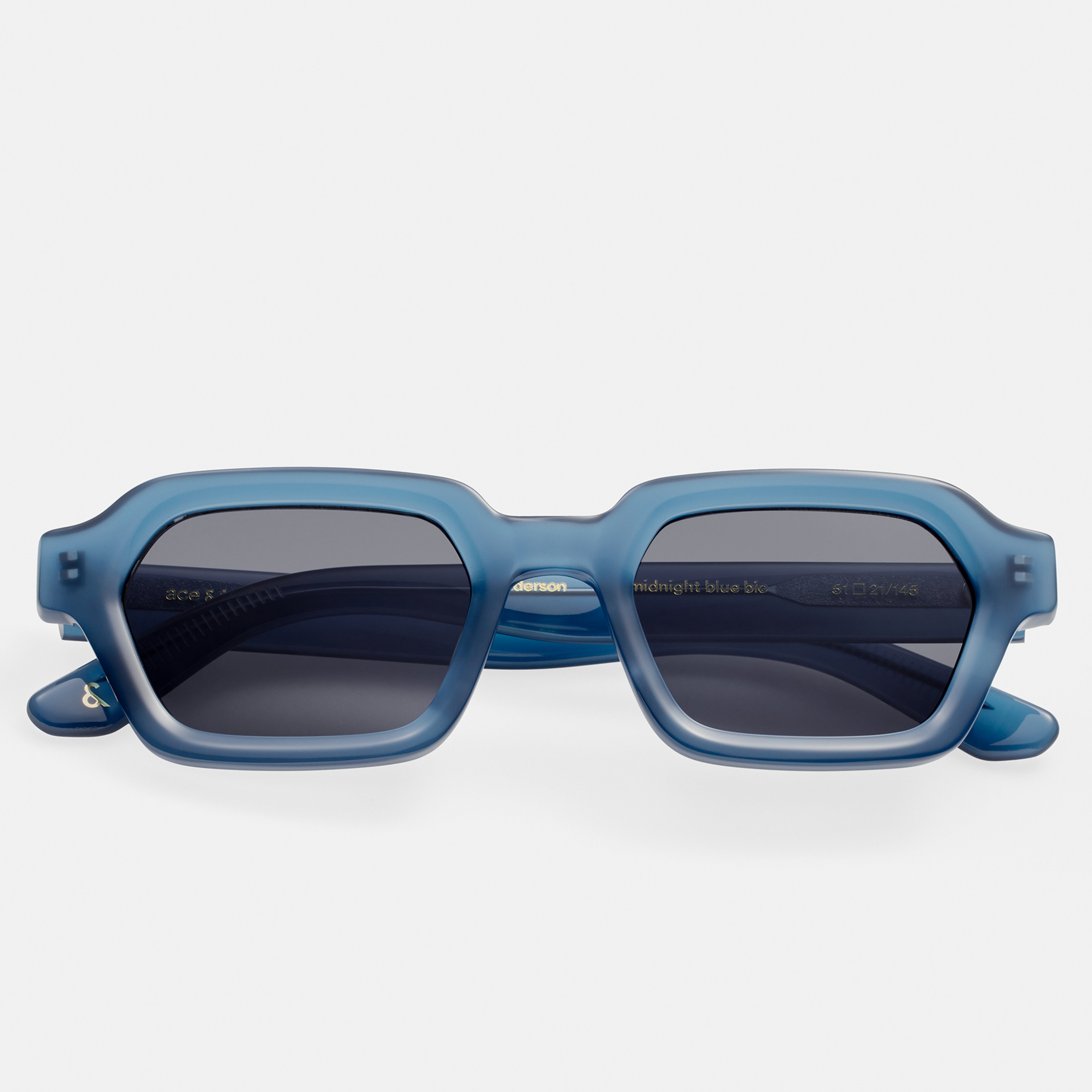 Ace & Tate Sunglasses | Rectangle Acetate in Blue