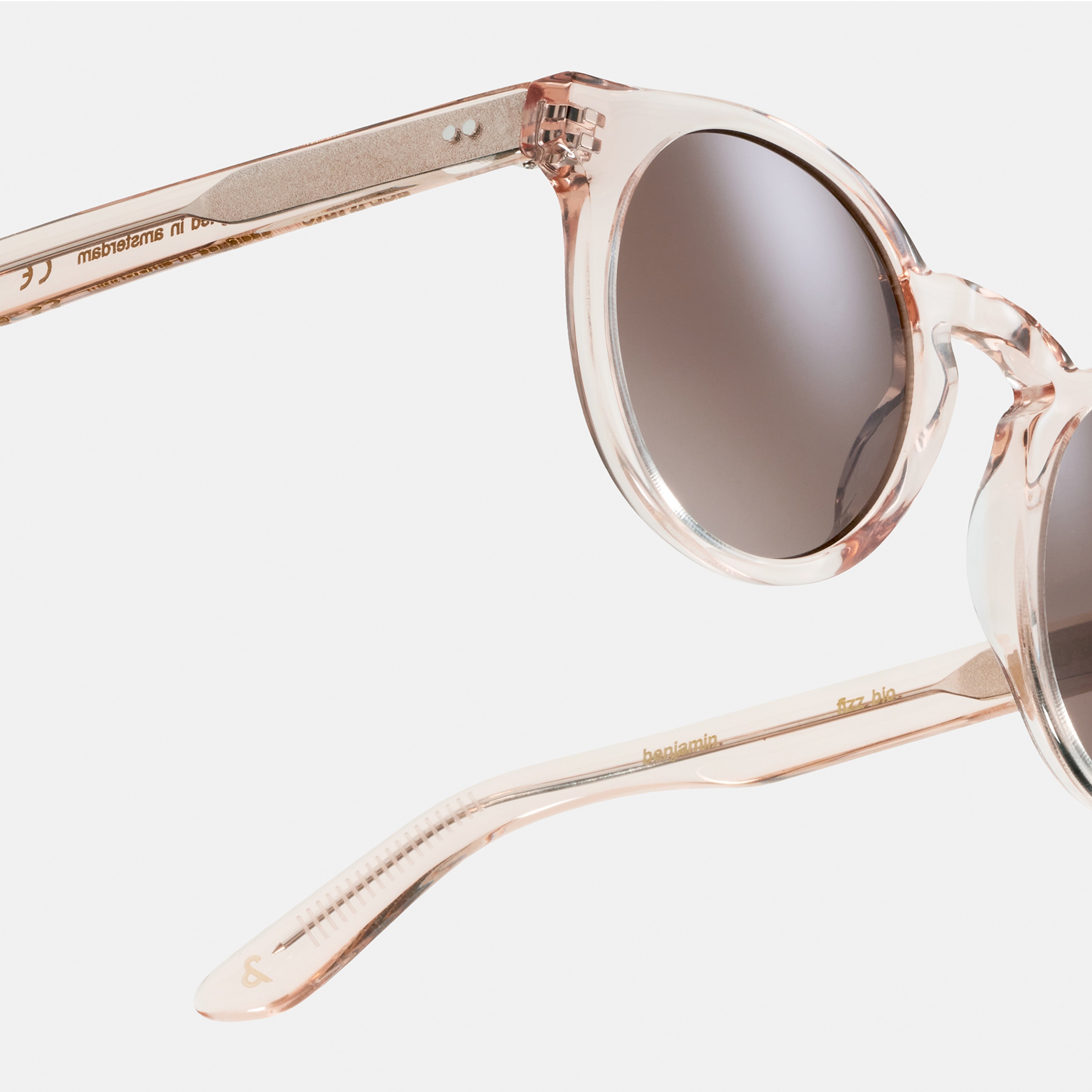 Ace & Tate Solaires | Ronde Acétate in Clair