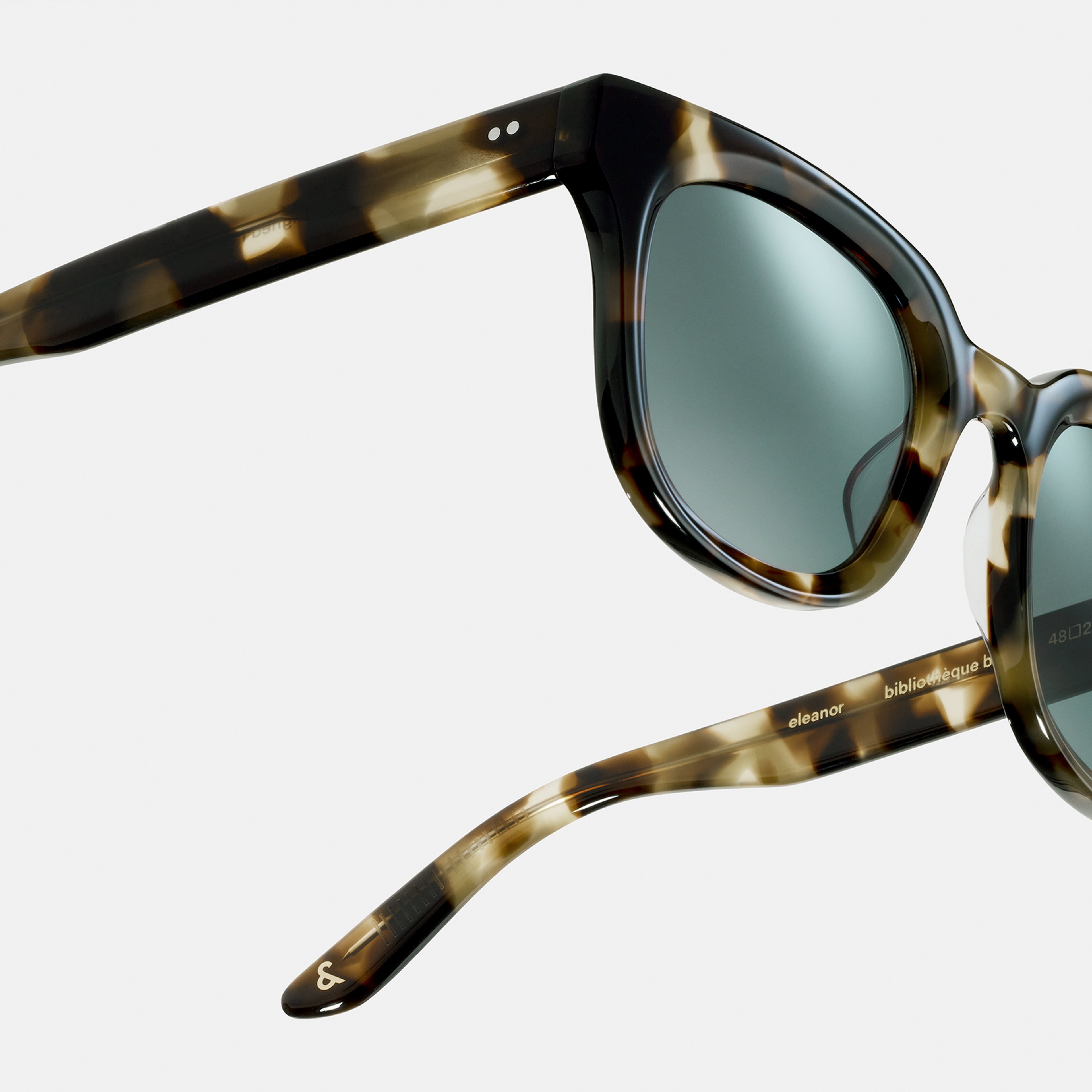 Ace & Tate Sunglasses | Round Acetate in Brown, Yellow