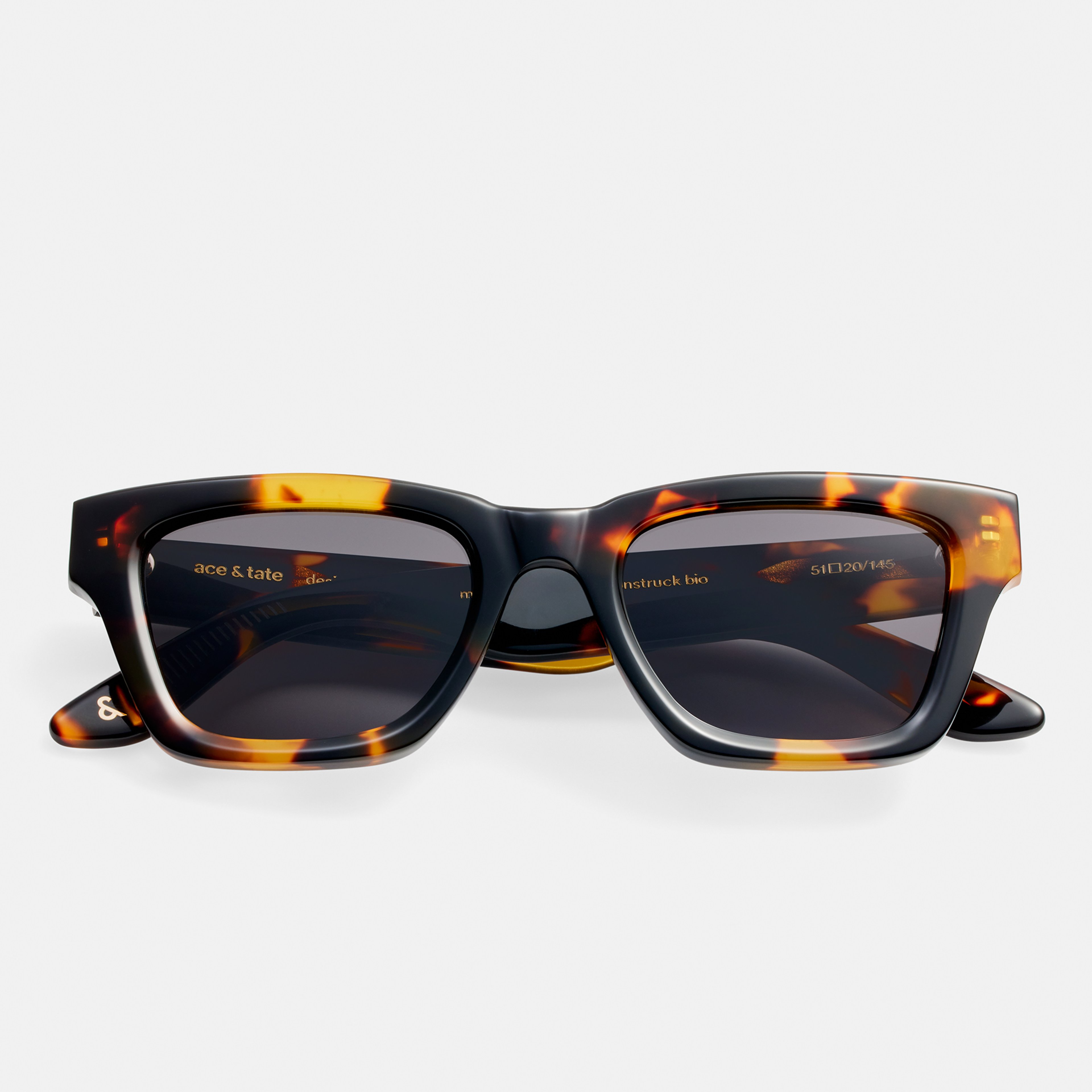 Ace & Tate Sunglasses | Square Acetate in Black, Brown, Yellow