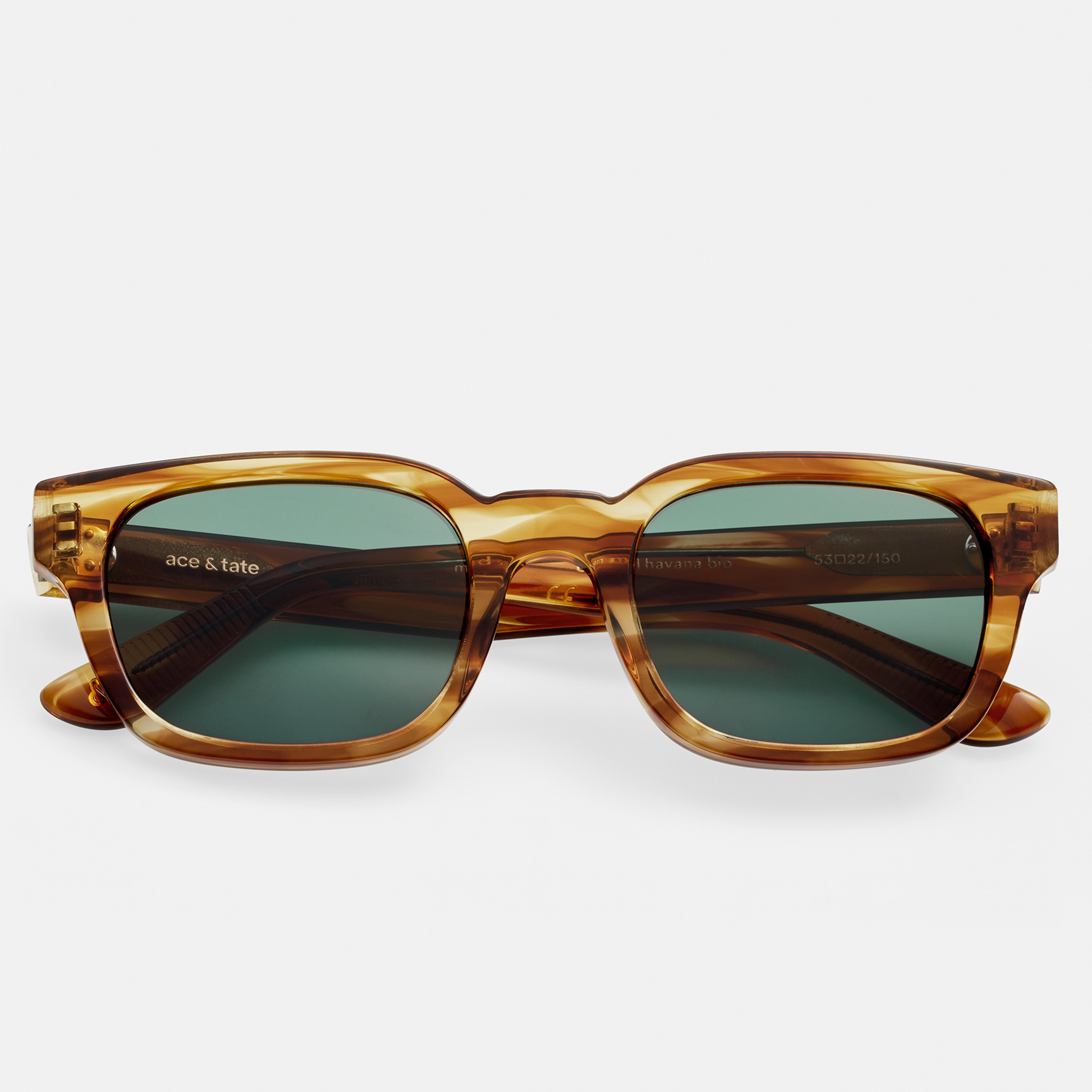 Ace & Tate Sonnenbrillen | Rechteckig Acetat in Braun, Orange