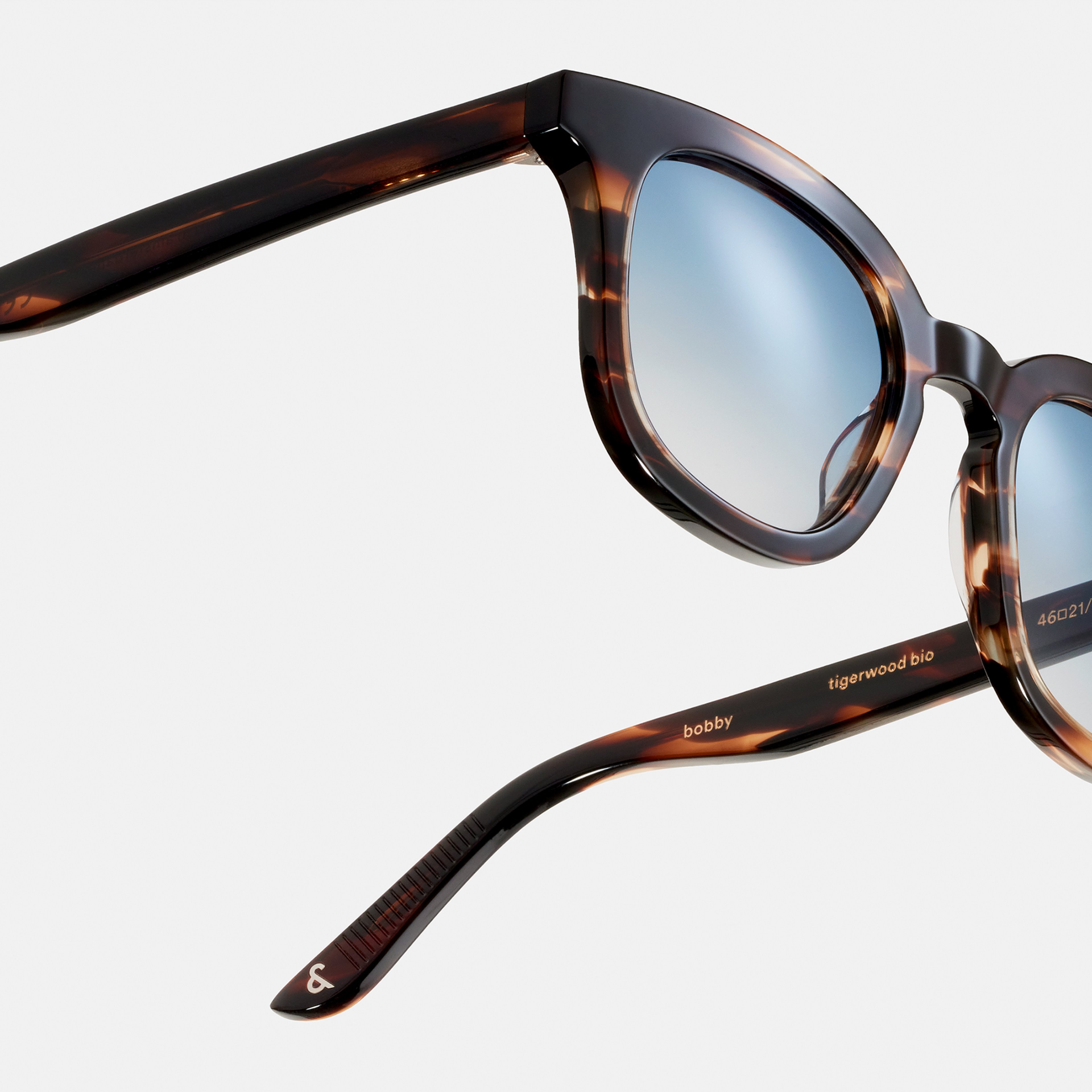 Ace & Tate Sonnenbrillen | Quadratisch Acetat in Braun, Orange