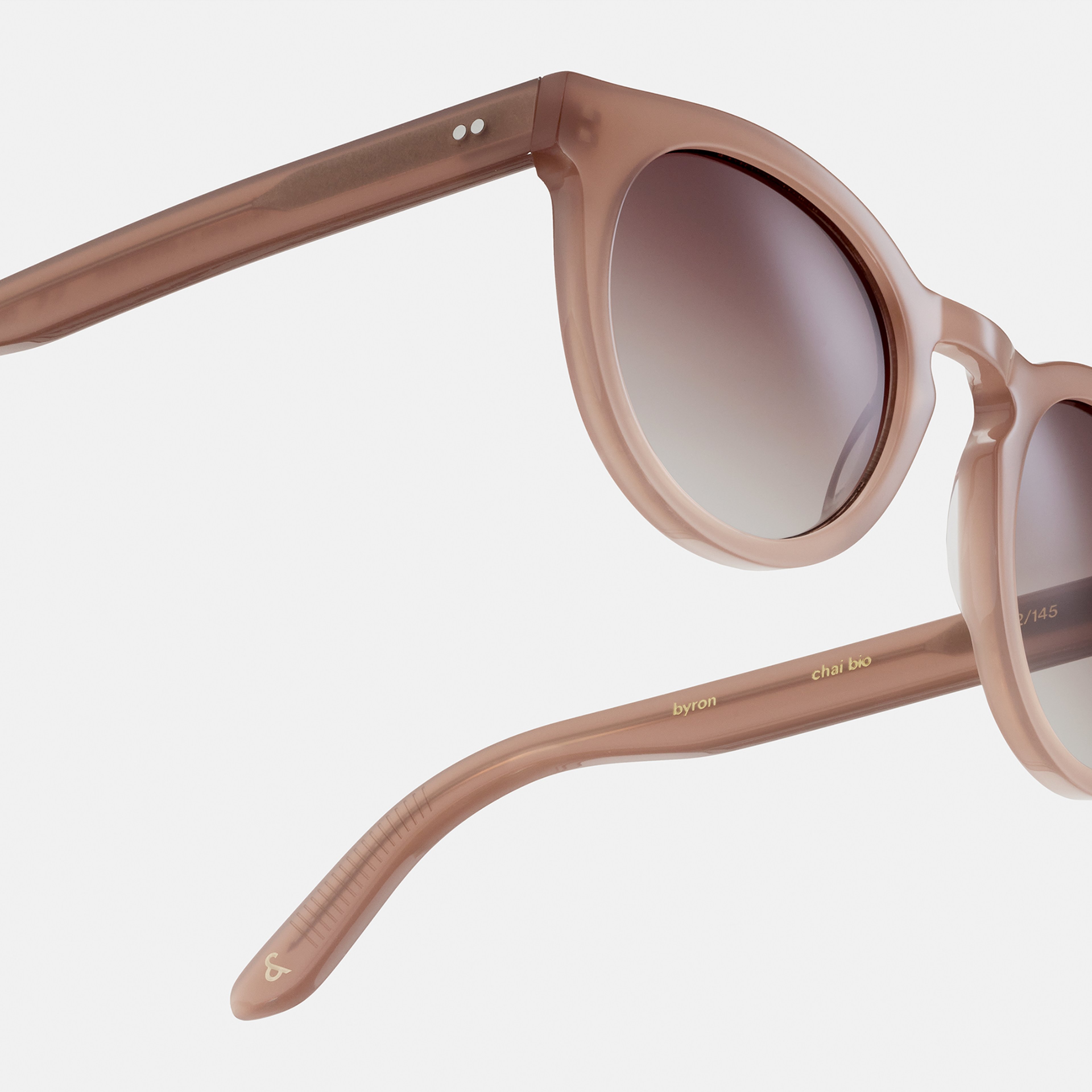 Ace & Tate Sonnenbrillen | Rund Acetat in Beige, Braun