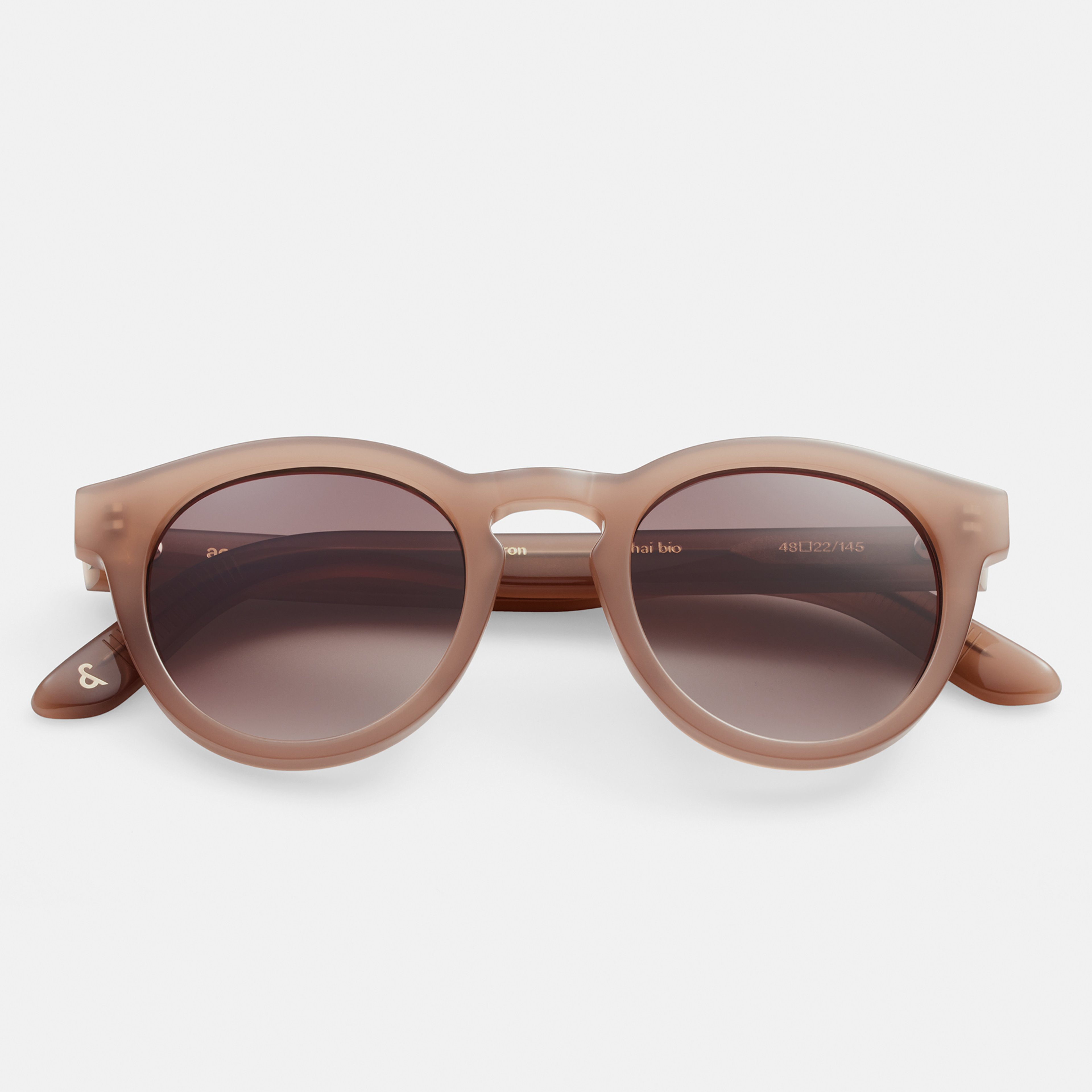 Ace & Tate Sonnenbrillen | Rund Acetat in Beige, Braun