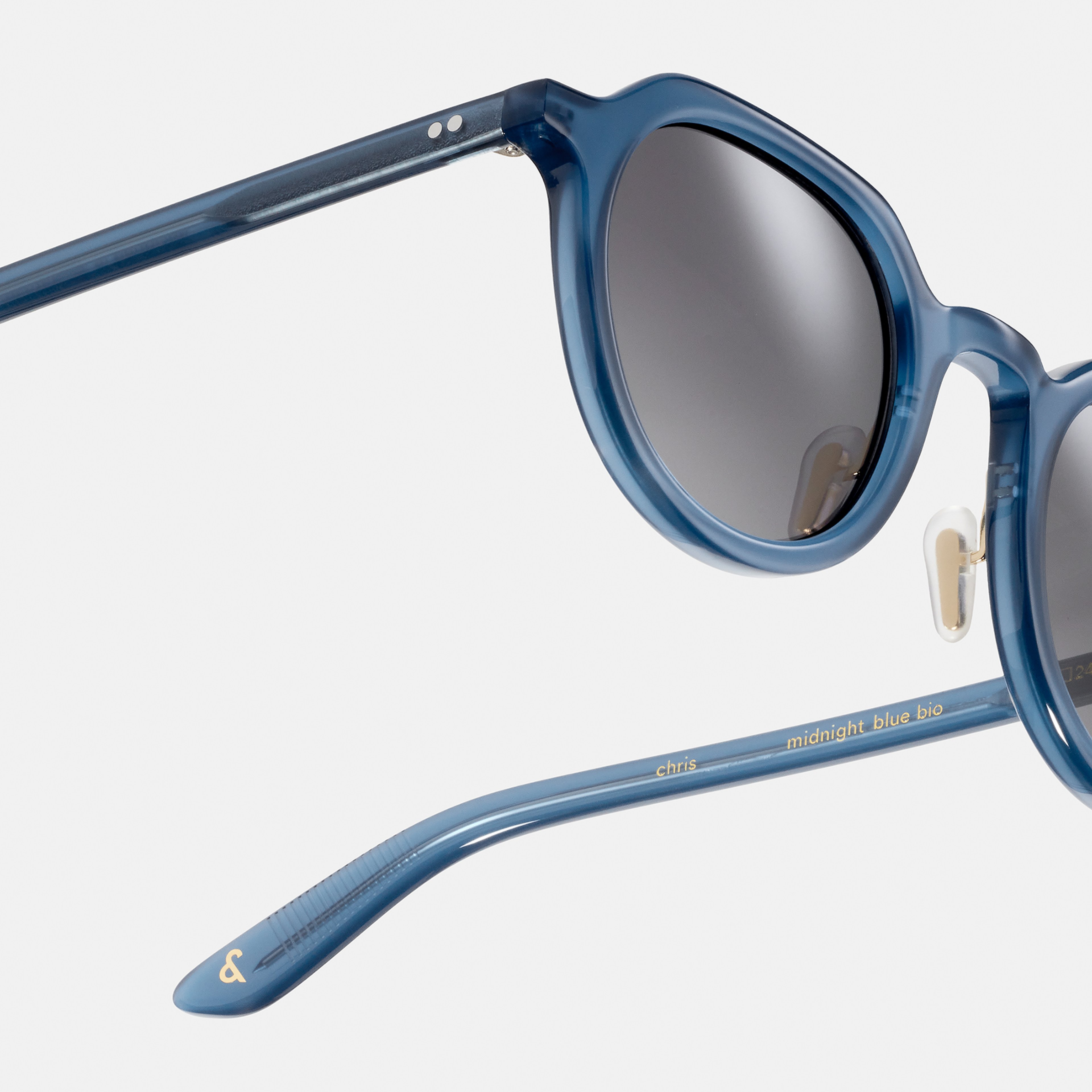 Ace & Tate Sunglasses | Round Acetate in Blue