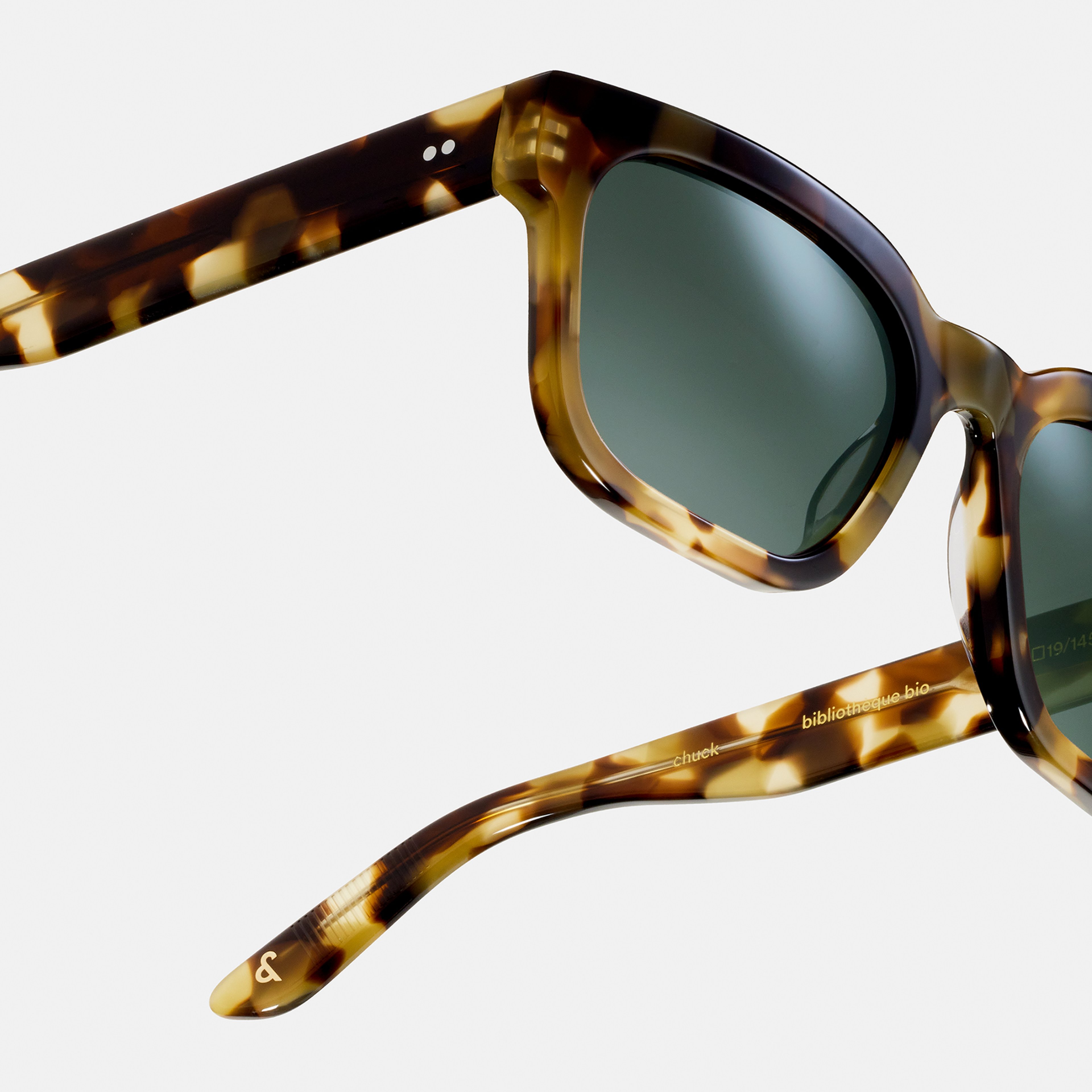 Ace & Tate Sunglasses | Rectangle Acetate in Brown, Yellow
