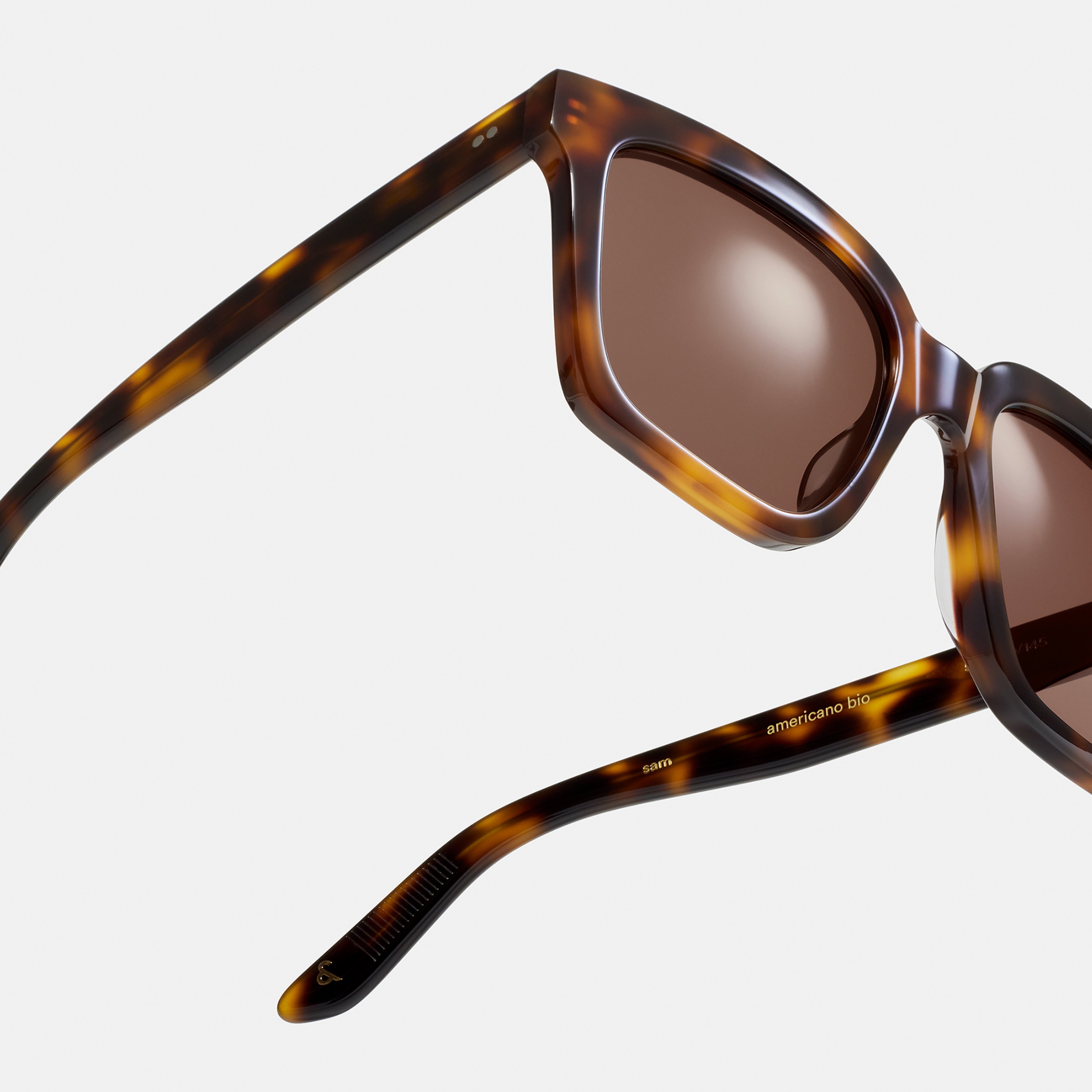Ace & Tate Solaires |  Acétate in Noir, Marron