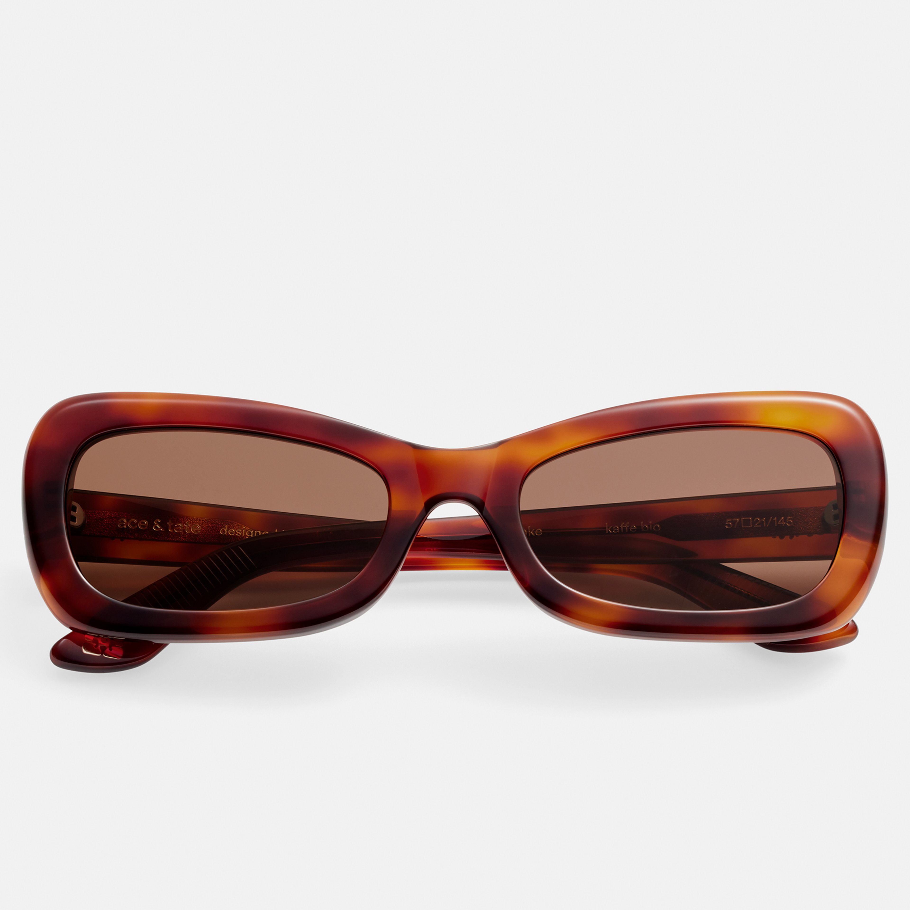 Ace & Tate Sonnenbrillen | Oval Acetat in Braun