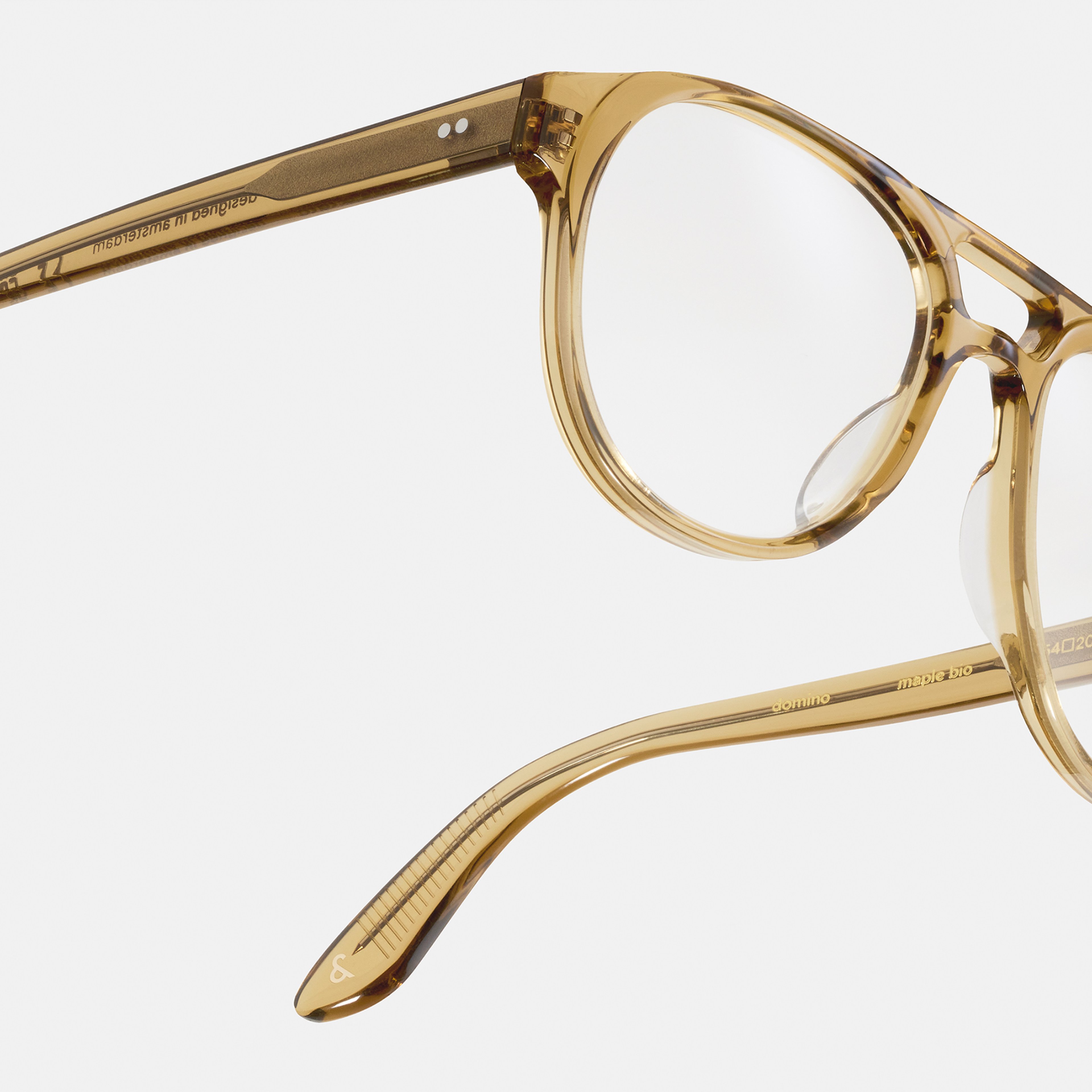 Ace & Tate Glasses | Oval Acetate in Yellow