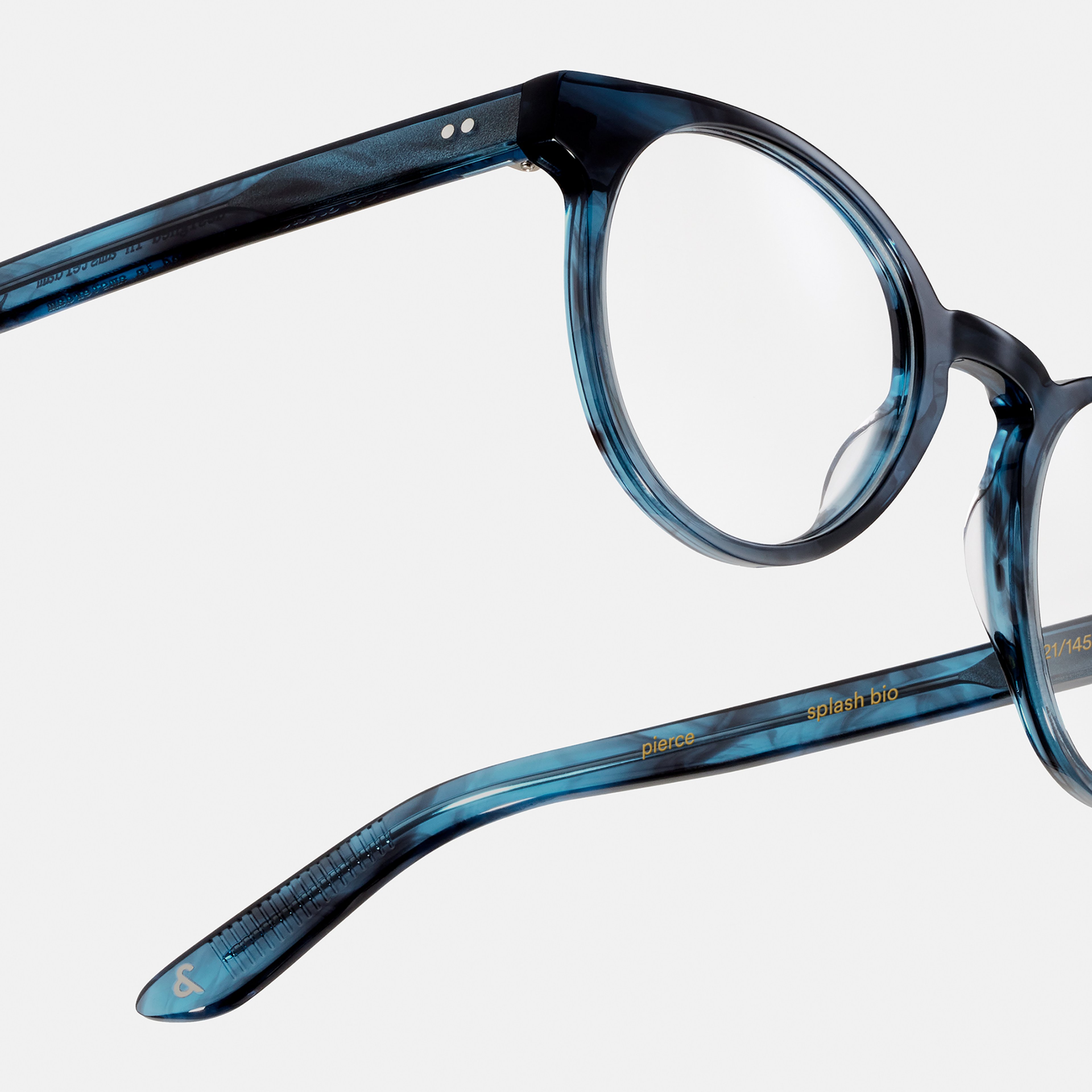 Ace & Tate Glasses | Round Acetate in Blue