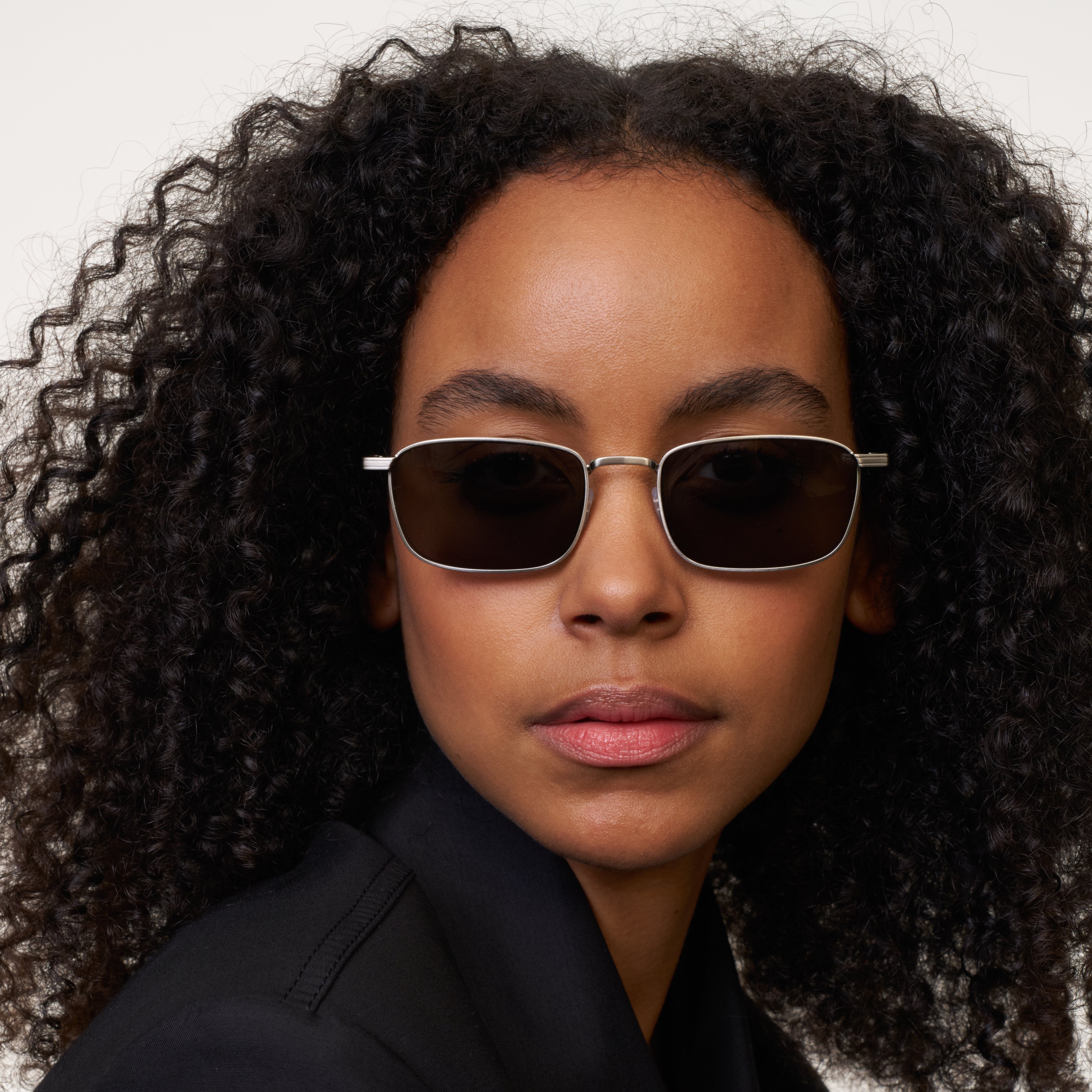 Ace & Tate Sunglasses | Rectangle Metal in Silver