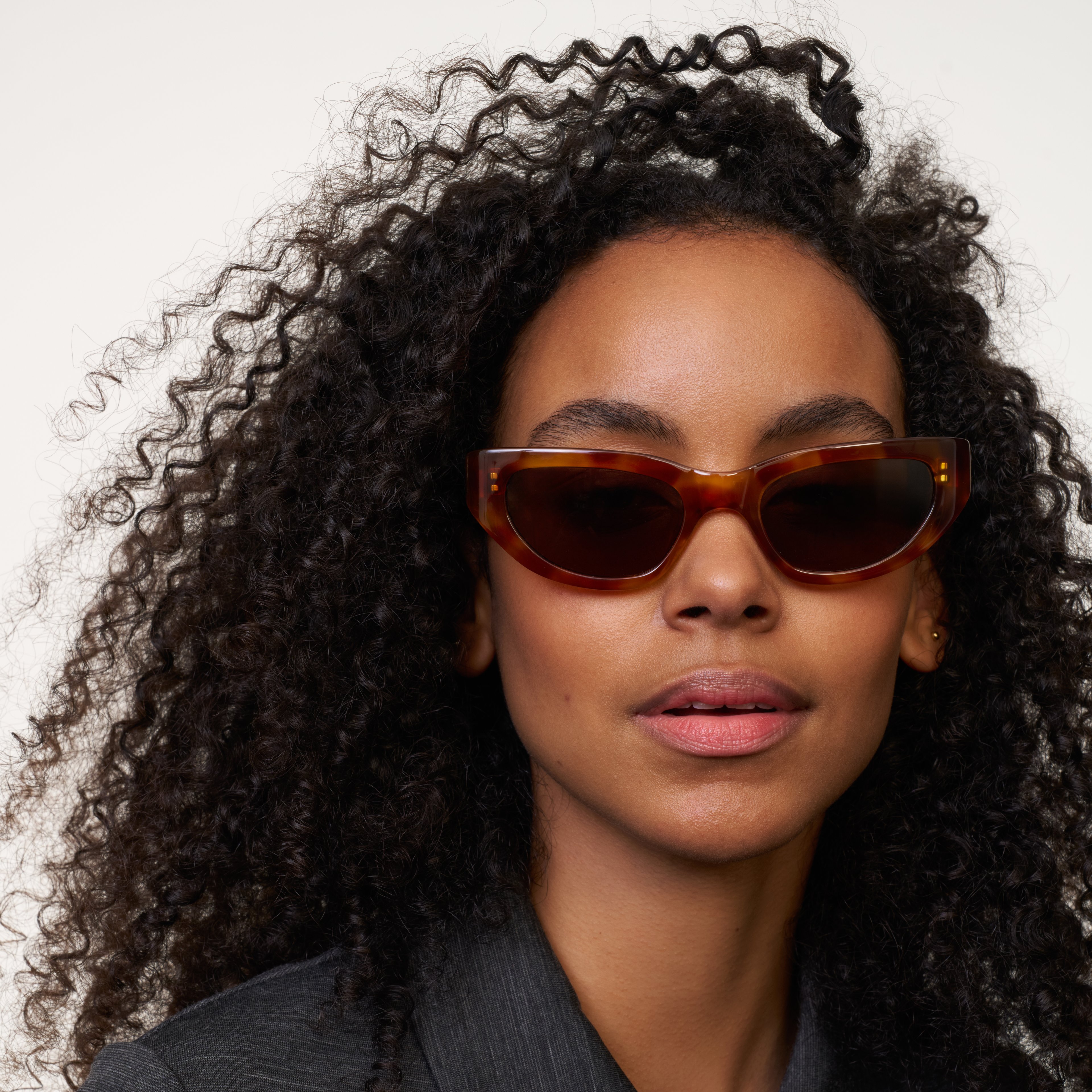 Ace & Tate Sunglasses | Hexagonal Acetate in Brown