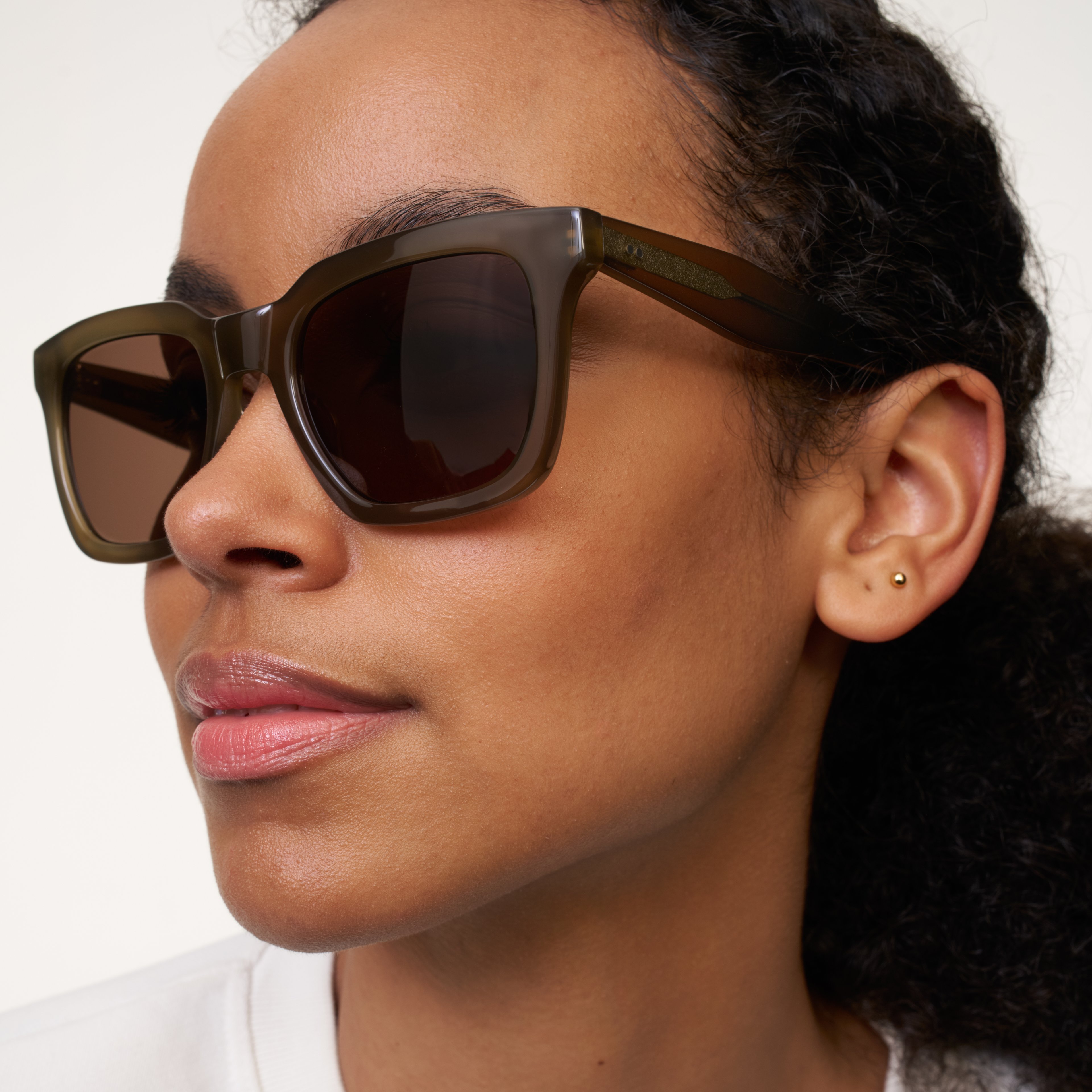 Ace & Tate Solaires | Carrée Acétate in Vert