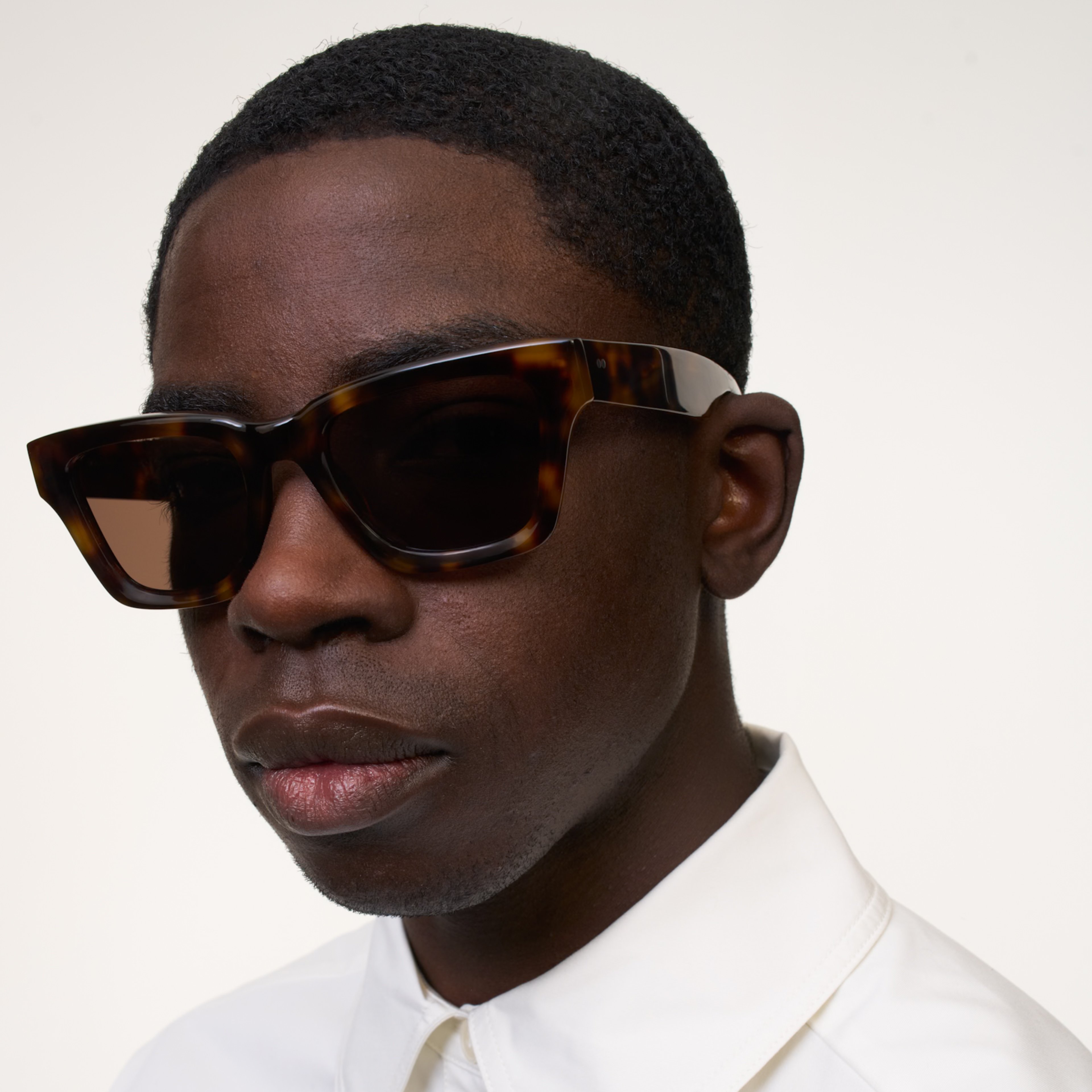 Ace & Tate Sunglasses | Square Acetate in Black, Brown