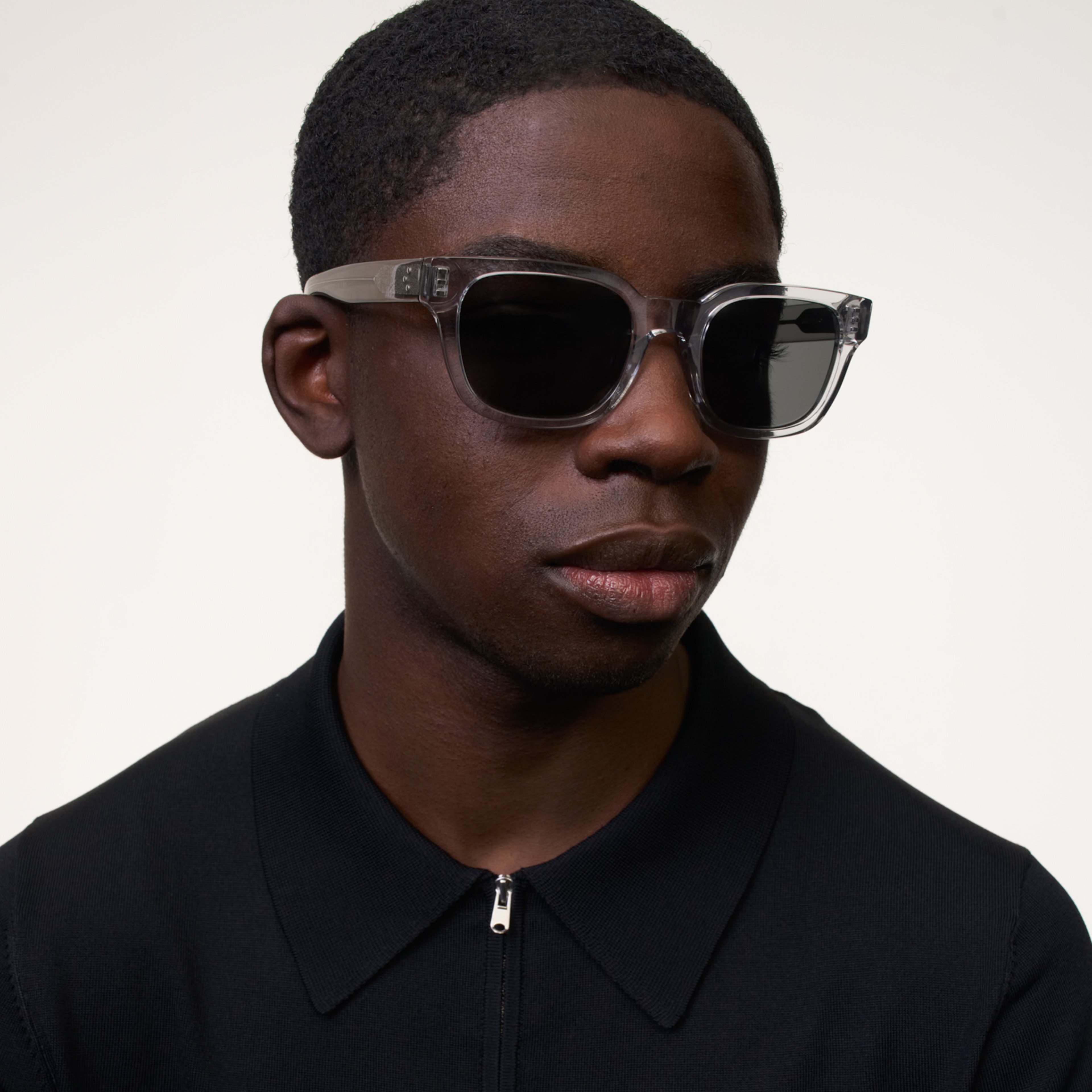 Ace & Tate Sonnenbrillen | Rechteckig Acetat in Transparent, Grau